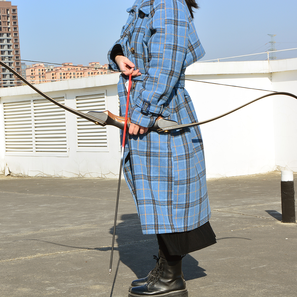 AMEYXGS 60" Wooden Takedown Recurve Bow 40-60# @28"