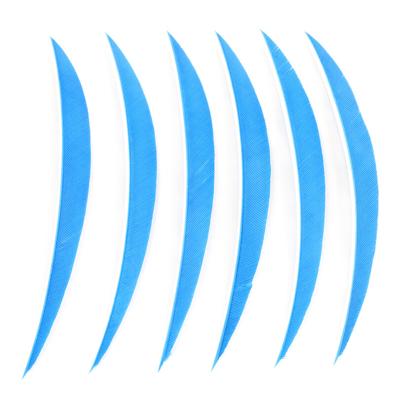 Turkey Arrow Feathers 5 Inch Natural Traditional Fletching  (50 Pack)