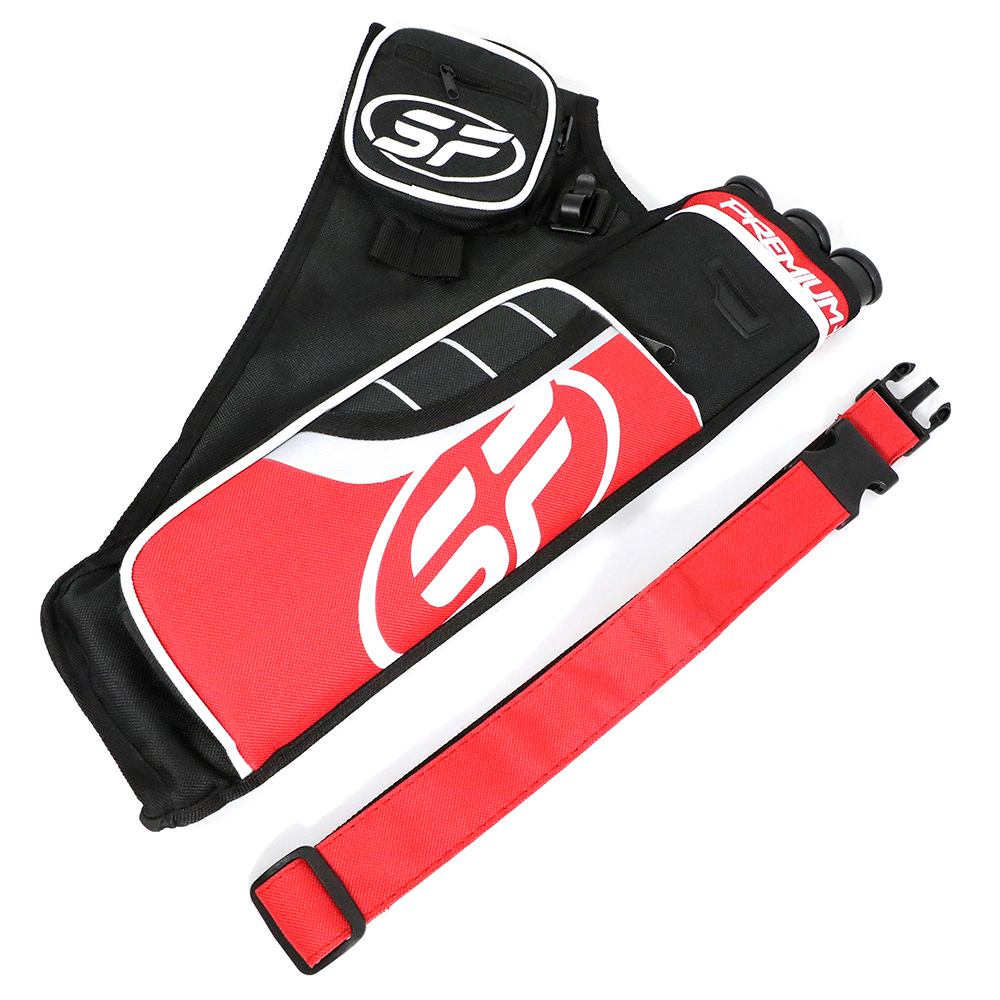 Nylon 3 Tube Hip Quiver with Belt - Holds 20-30 Arrows