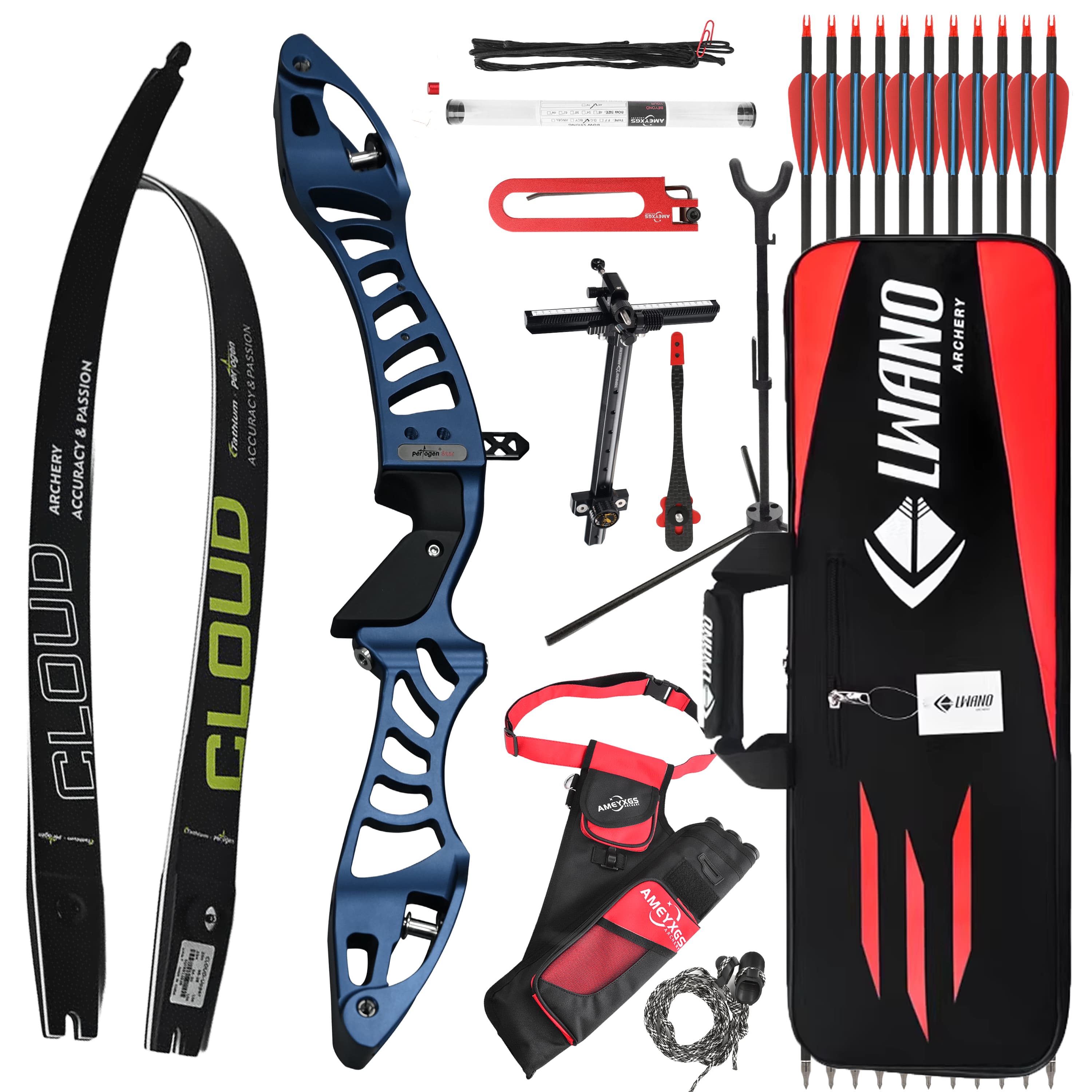 16-30lbs Longbow 68" Archery Takedown Hunting Bow