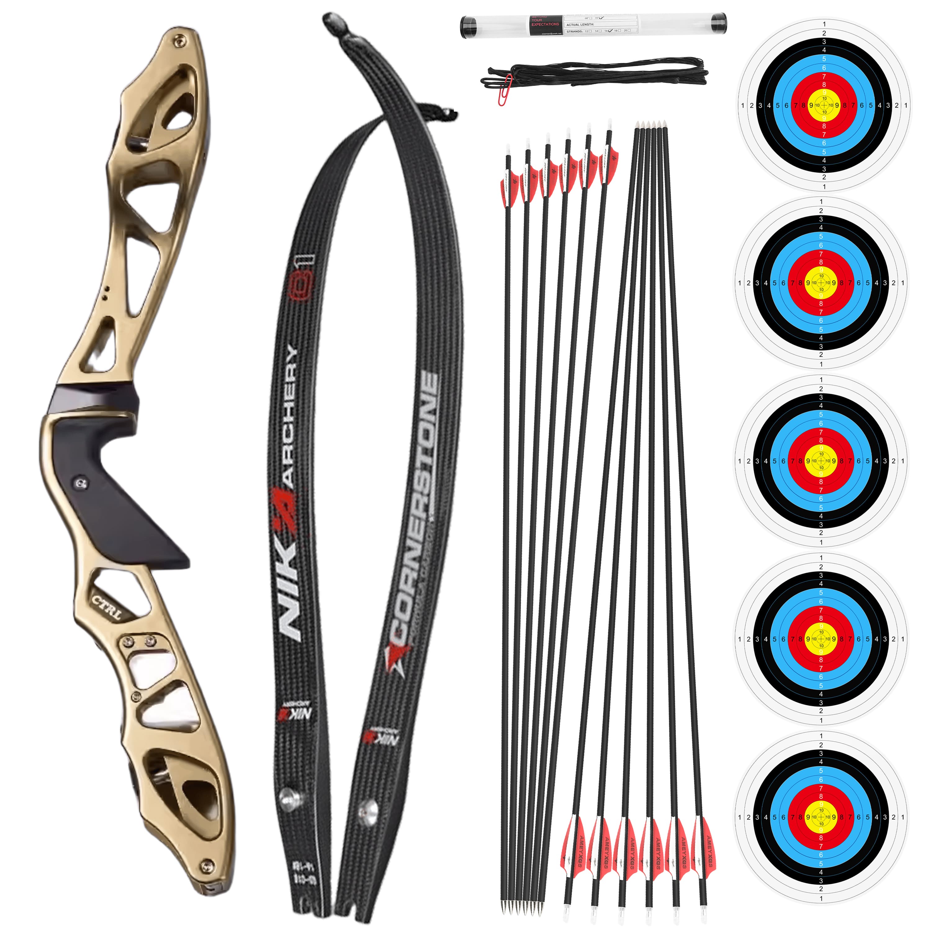 Archery ILF Recurve Bow 16-56lbs Shooting Bow RH Hunting