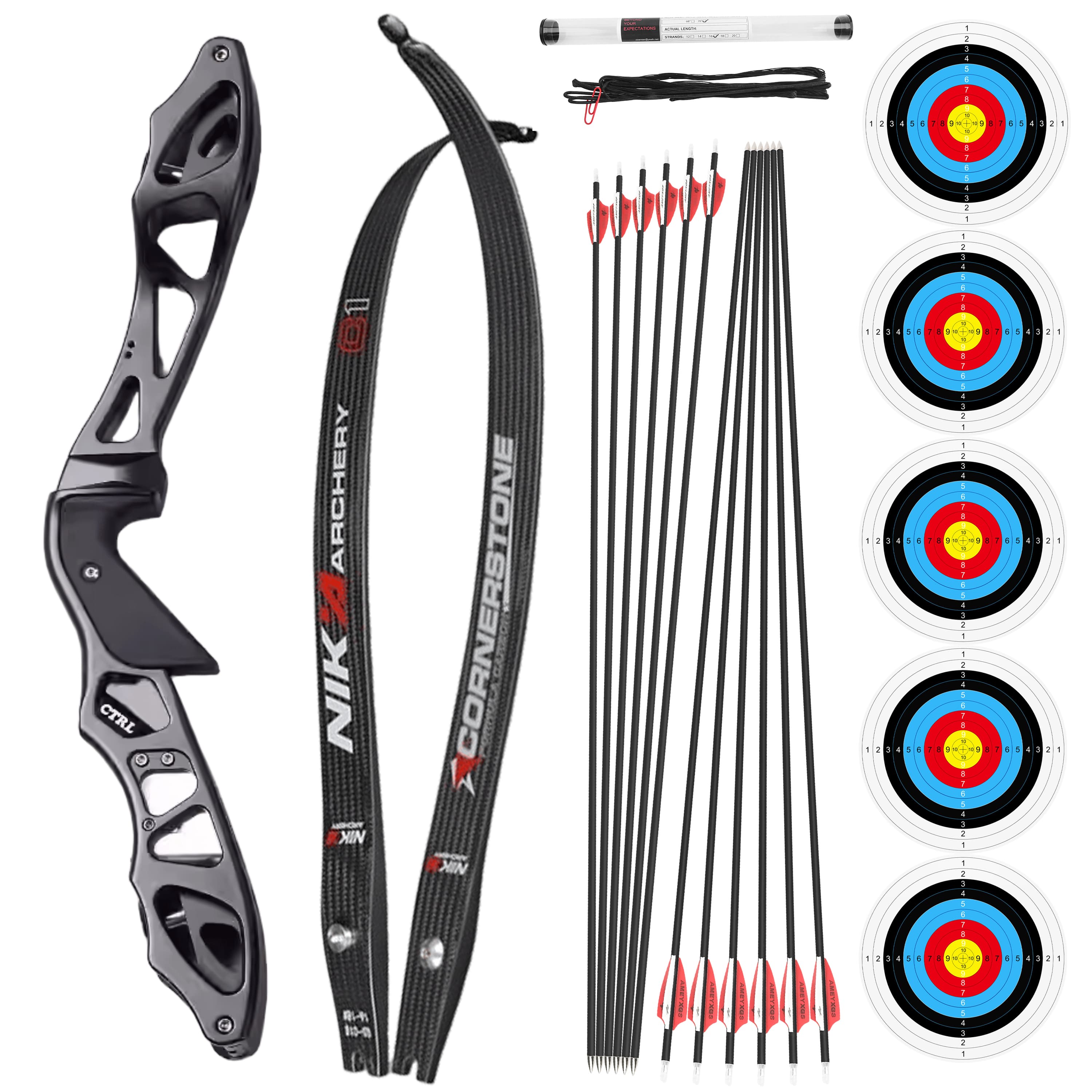 Archery ILF Recurve Bow 16-56lbs Shooting Bow RH Hunting
