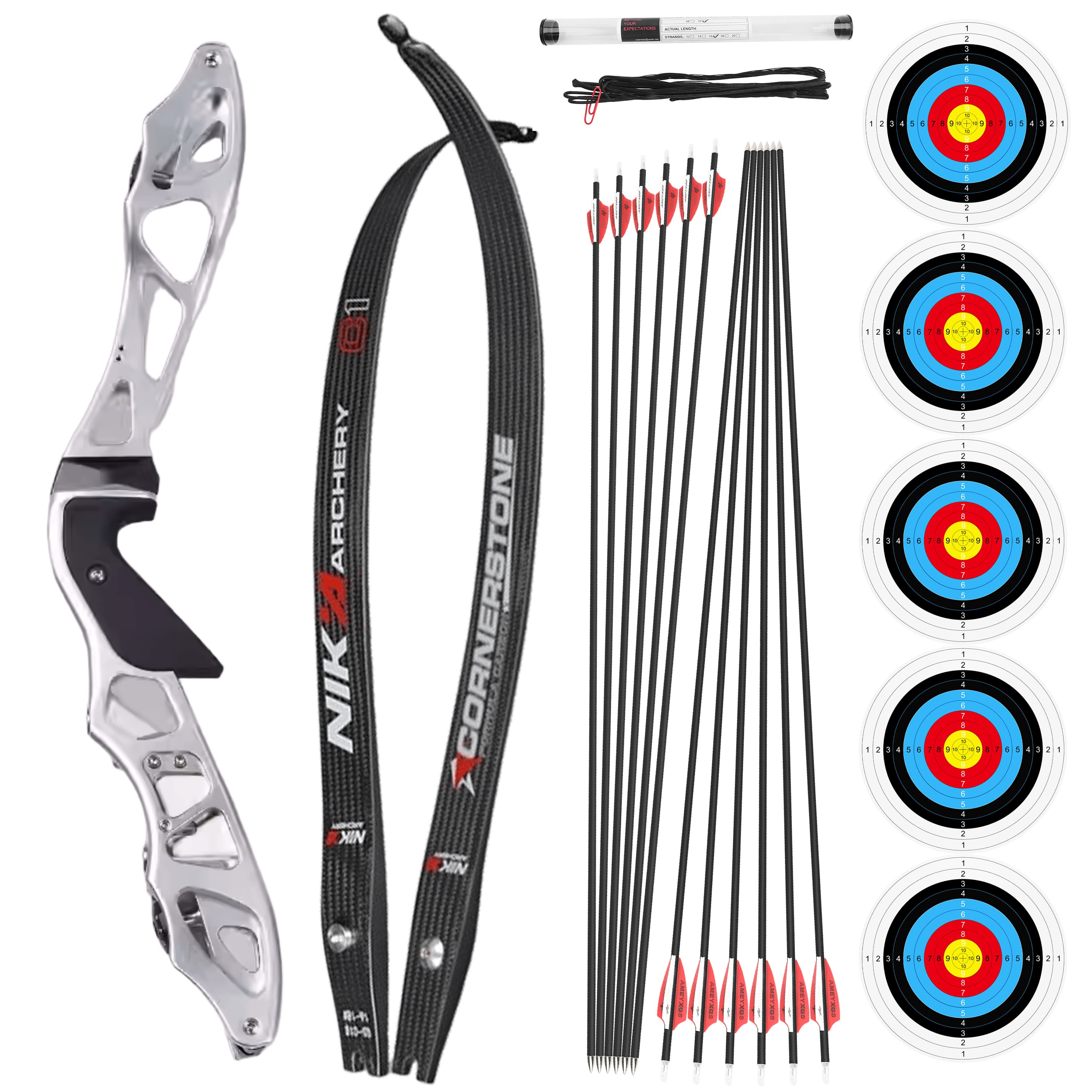 Archery ILF Recurve Bow 16-56lbs Shooting Bow RH Hunting