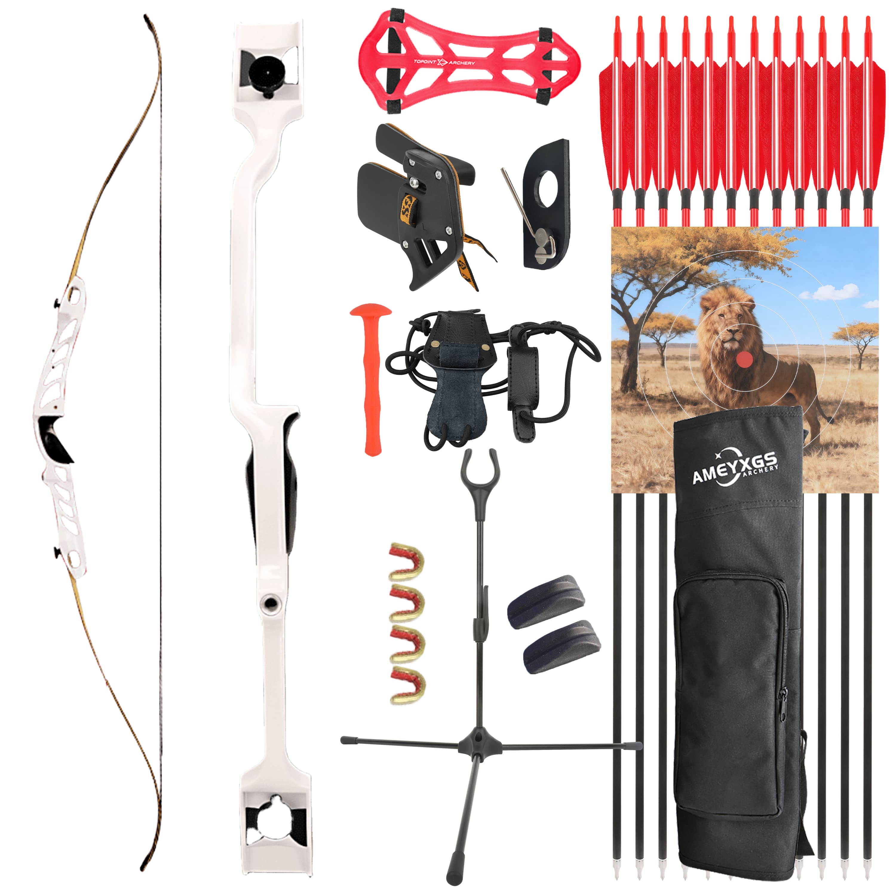 18-38lbs Longbow 68" Archery Takedown Hunting Bow