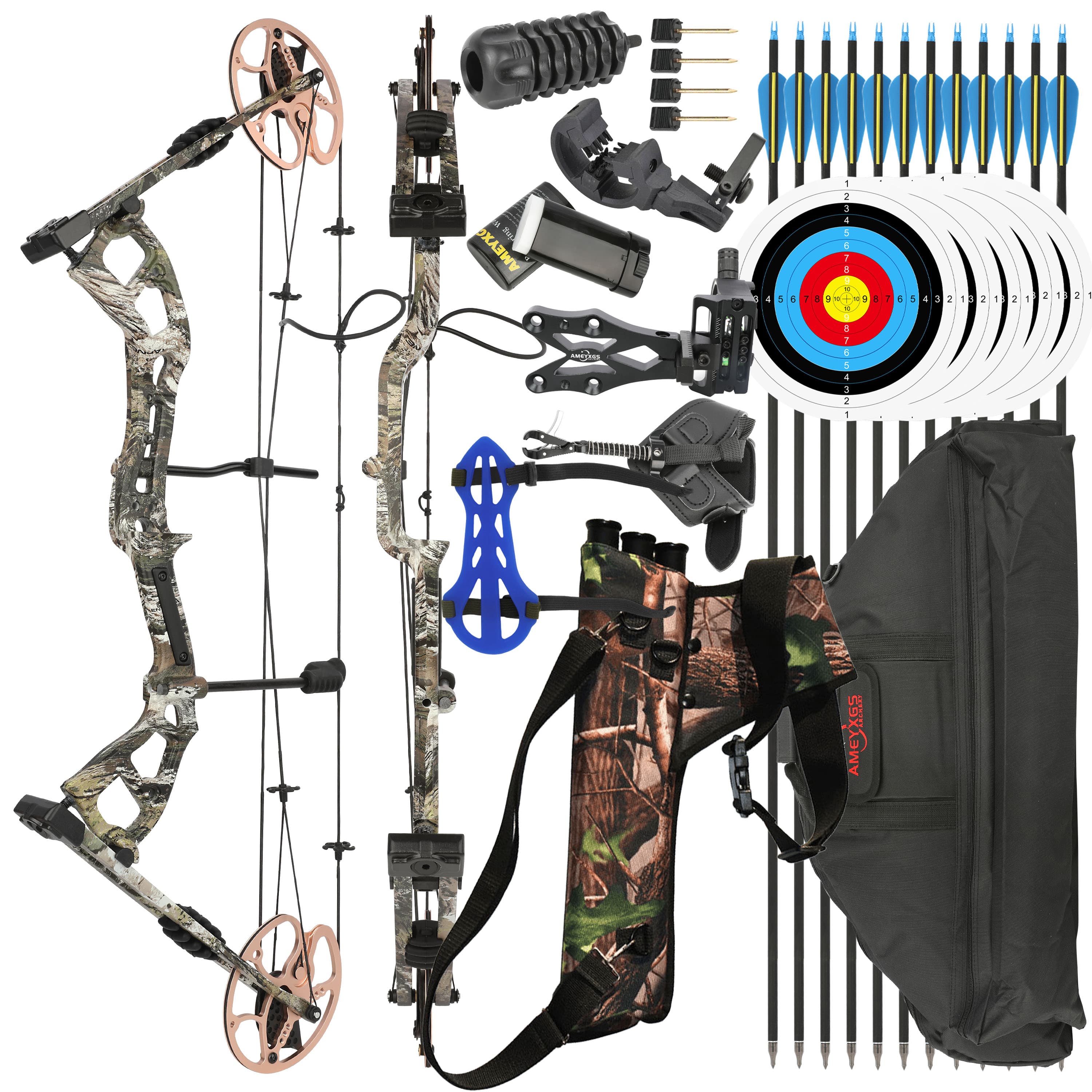 Archery 0-70lbs Compound Bow Set Shooting Hunting