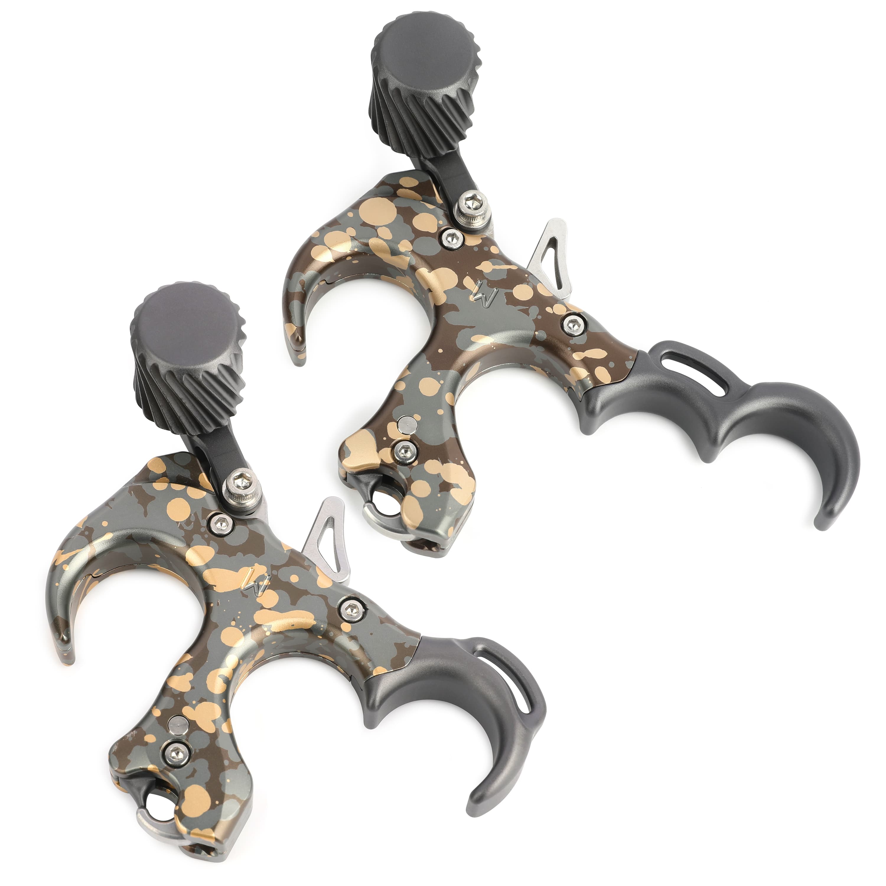 UV Button Release Anodized/Camo 3/4 Finger Release - Aluminum-CHN Archery
