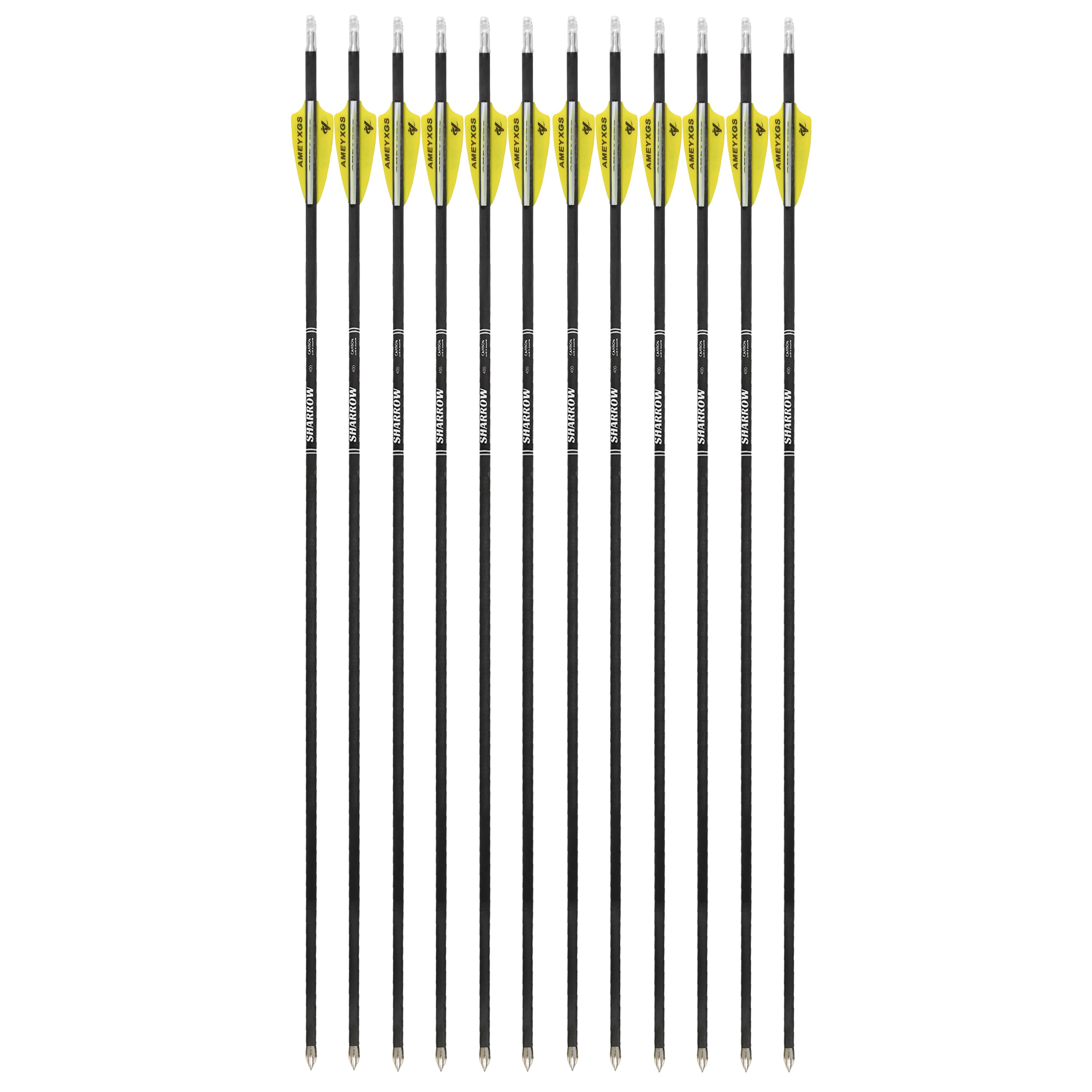 SHARROW 31" Pure Carbon Arrow SP400-1200 Archery Hunting ID4.2mm