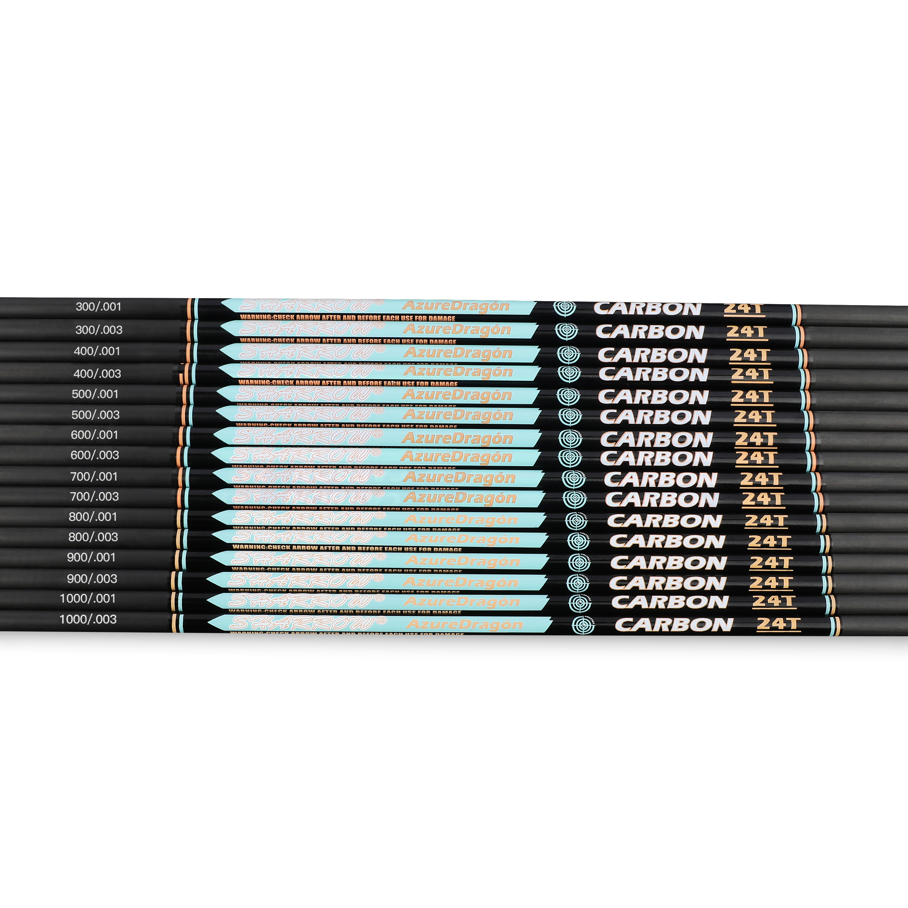 SHARROW 4.2mm Carbon Target Arrow Shafts (12 Pack)