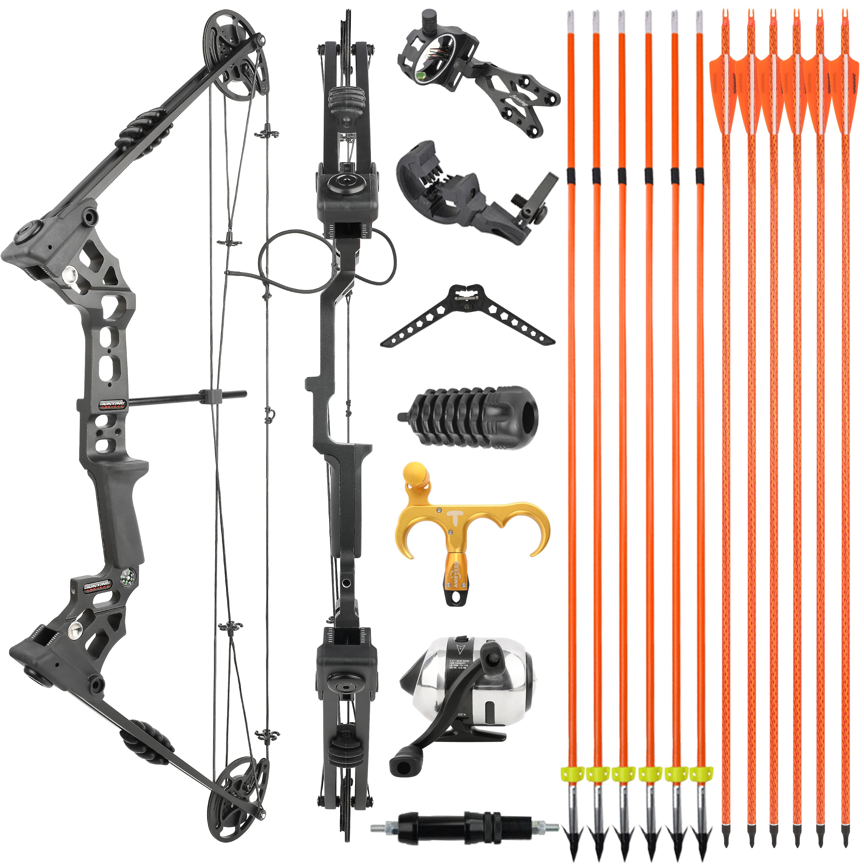 20-70lbs Compound Bow Set L/RH Archery Hunting IBO320fps