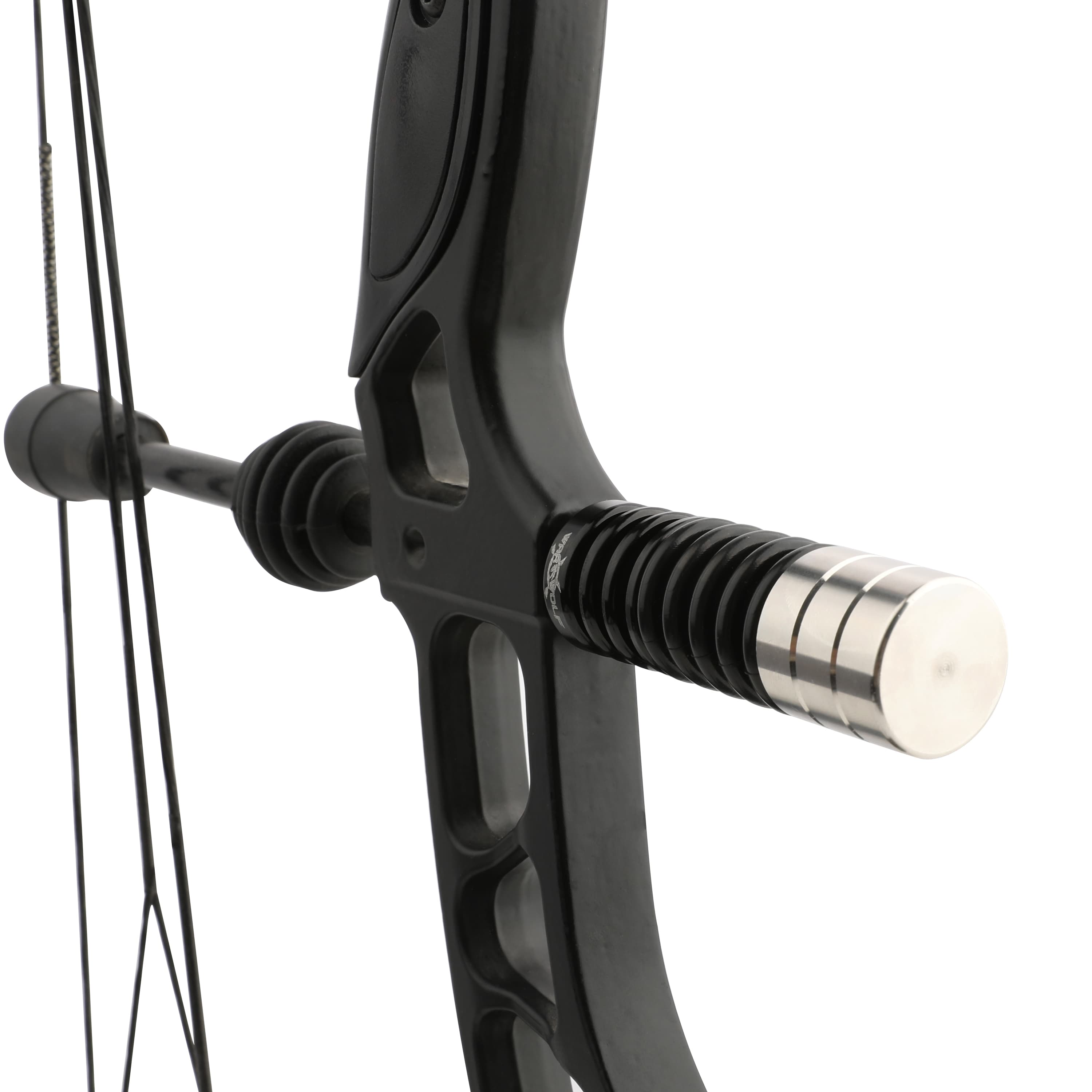 WAR WOLF 3" Rubber Stainless Steel Bow Stabilizer & Riser Damper-CHN Archery