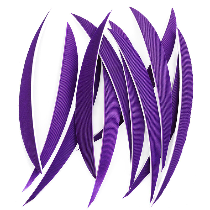 Turkey Arrow Feathers 5 Inch Natural Traditional Fletching  (50 Pack)