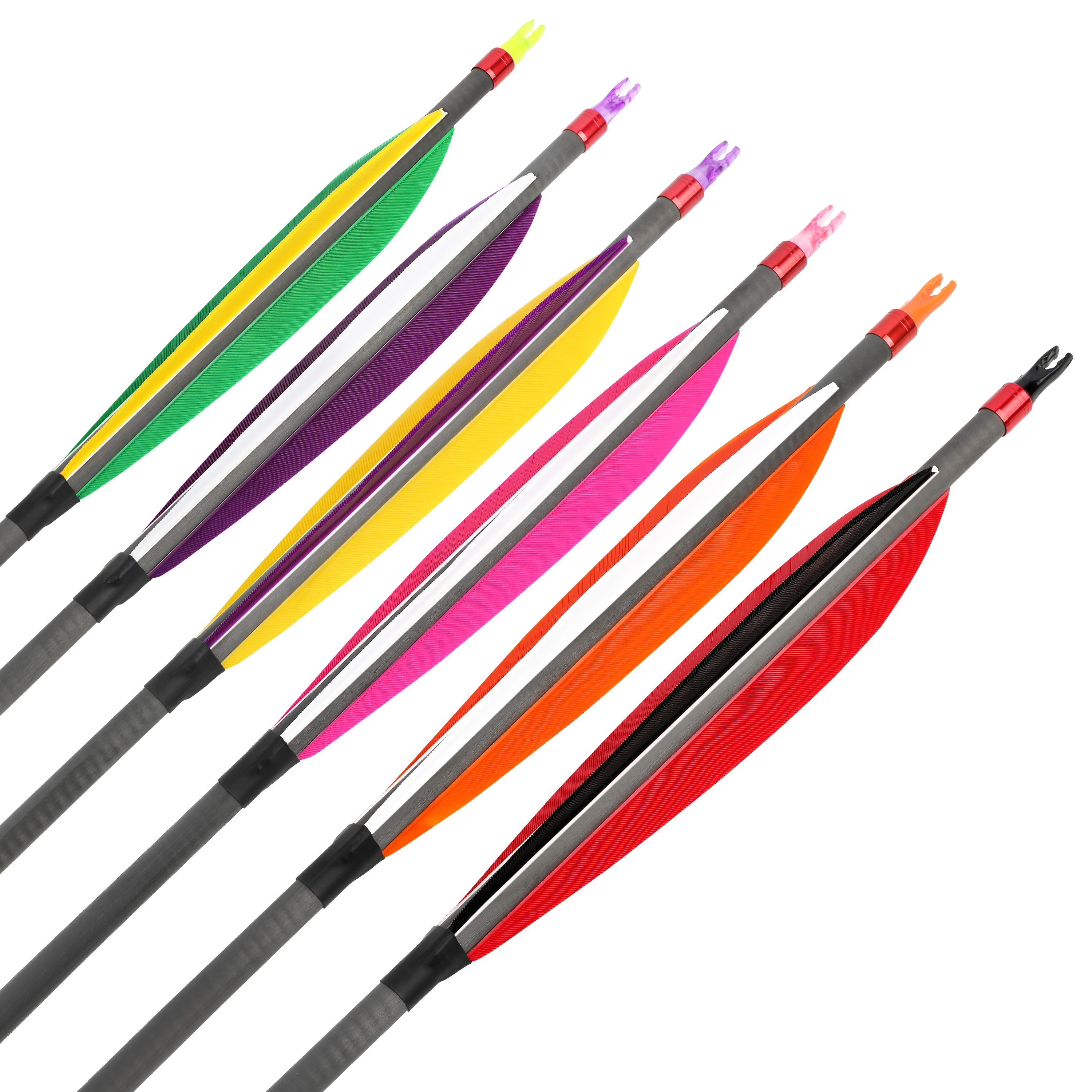 Archery 5" Target Fletchings for Outdoor Arrows Feathers RW (50 Pack)