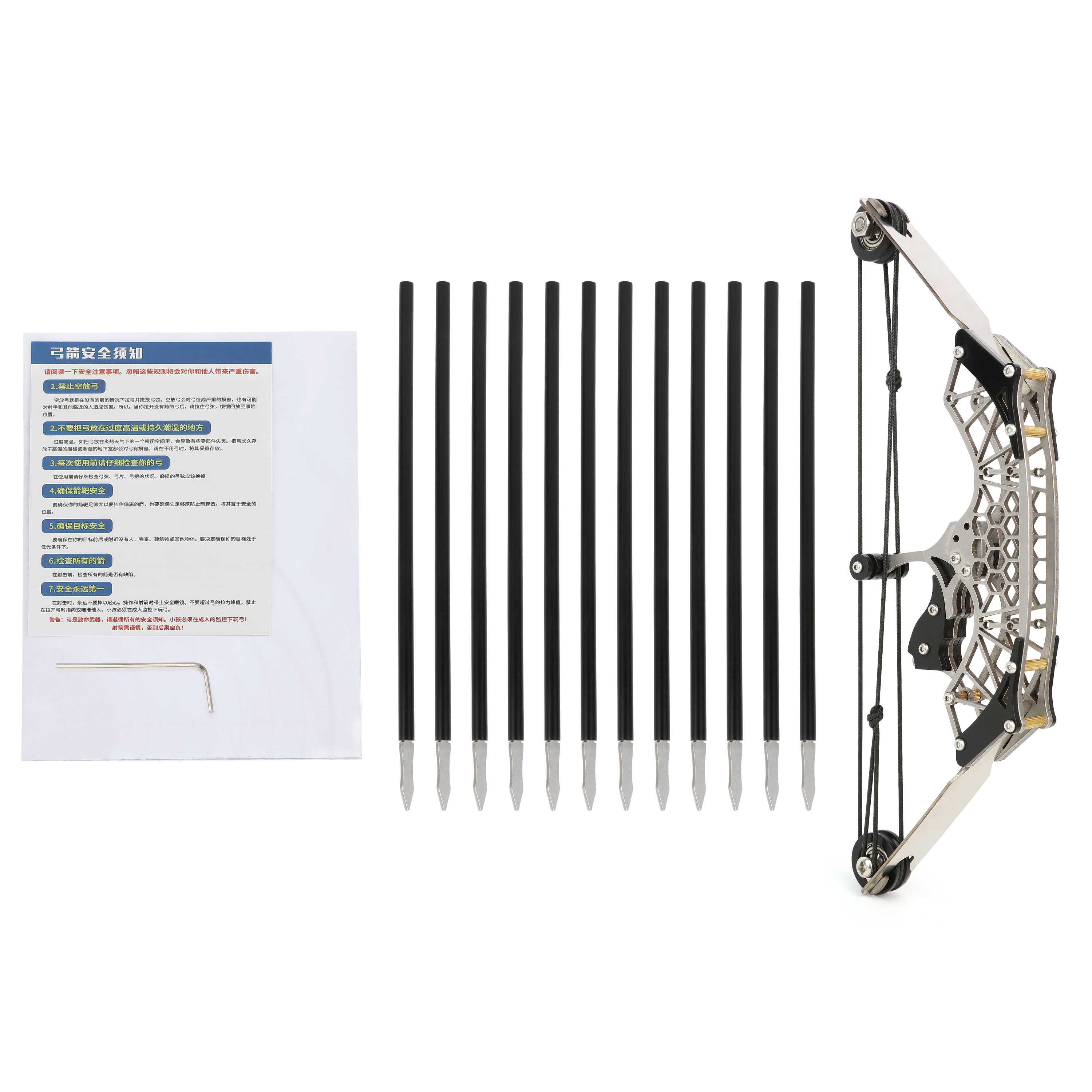 Mini Compound Bow and Arrows Kit with Archery Target  Shooting Toy