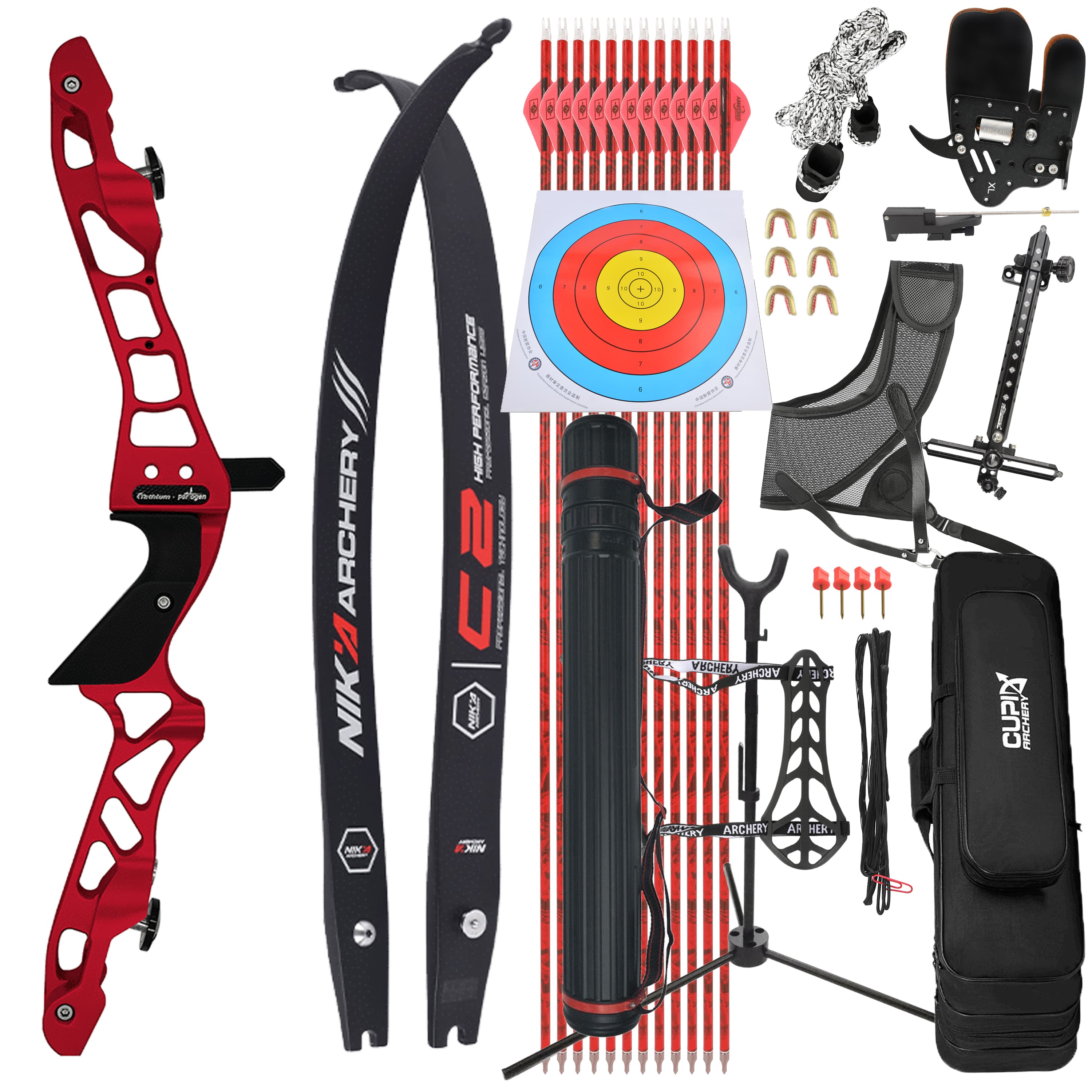 30/40/50lbs Takedown Recurve Bow Shooting Target