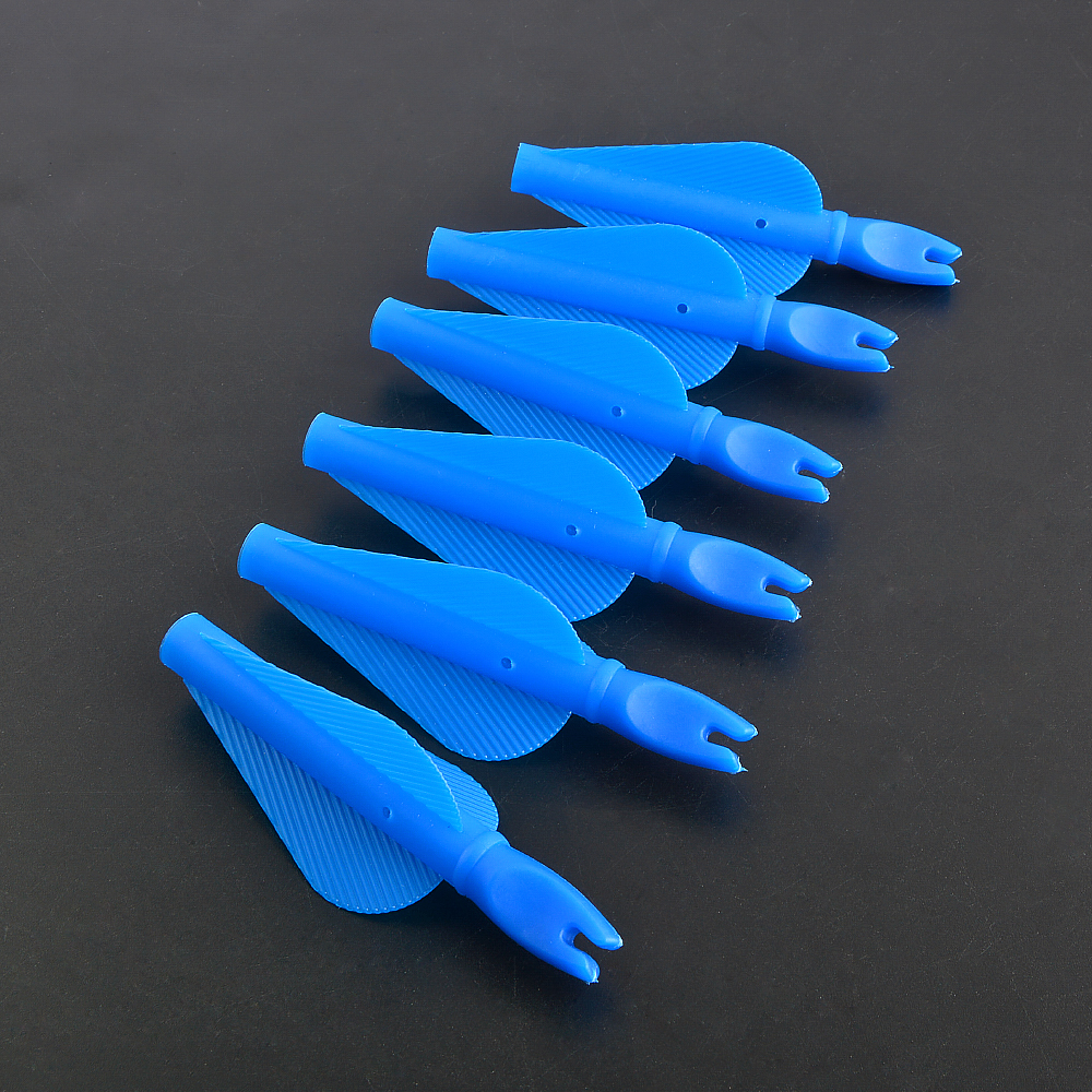 8mm Arrow Nock Arrow Feather Sleeve Solid Color (50 Pack)