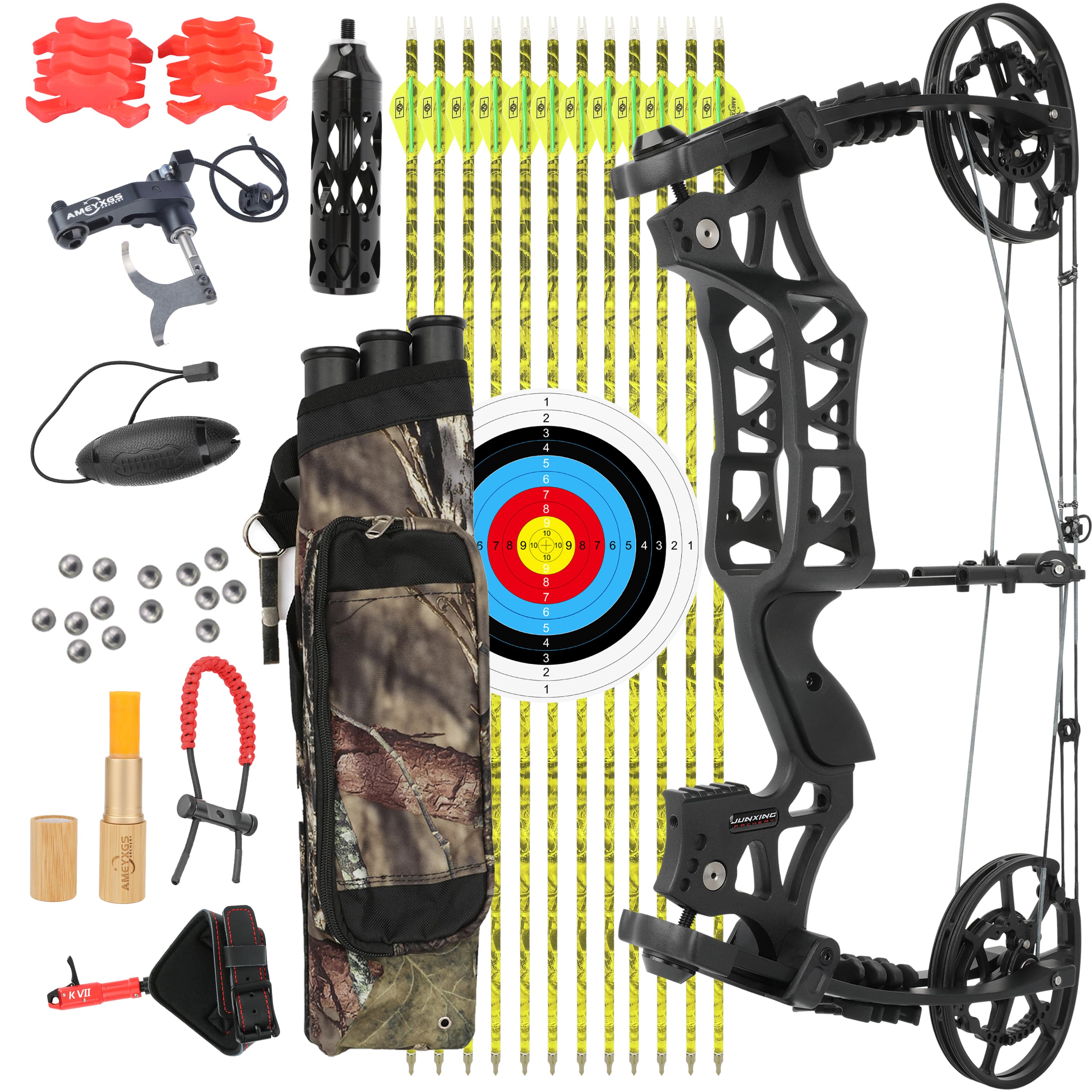 Archery 40-70lbs Compound Bow Set Shooting Target Bow