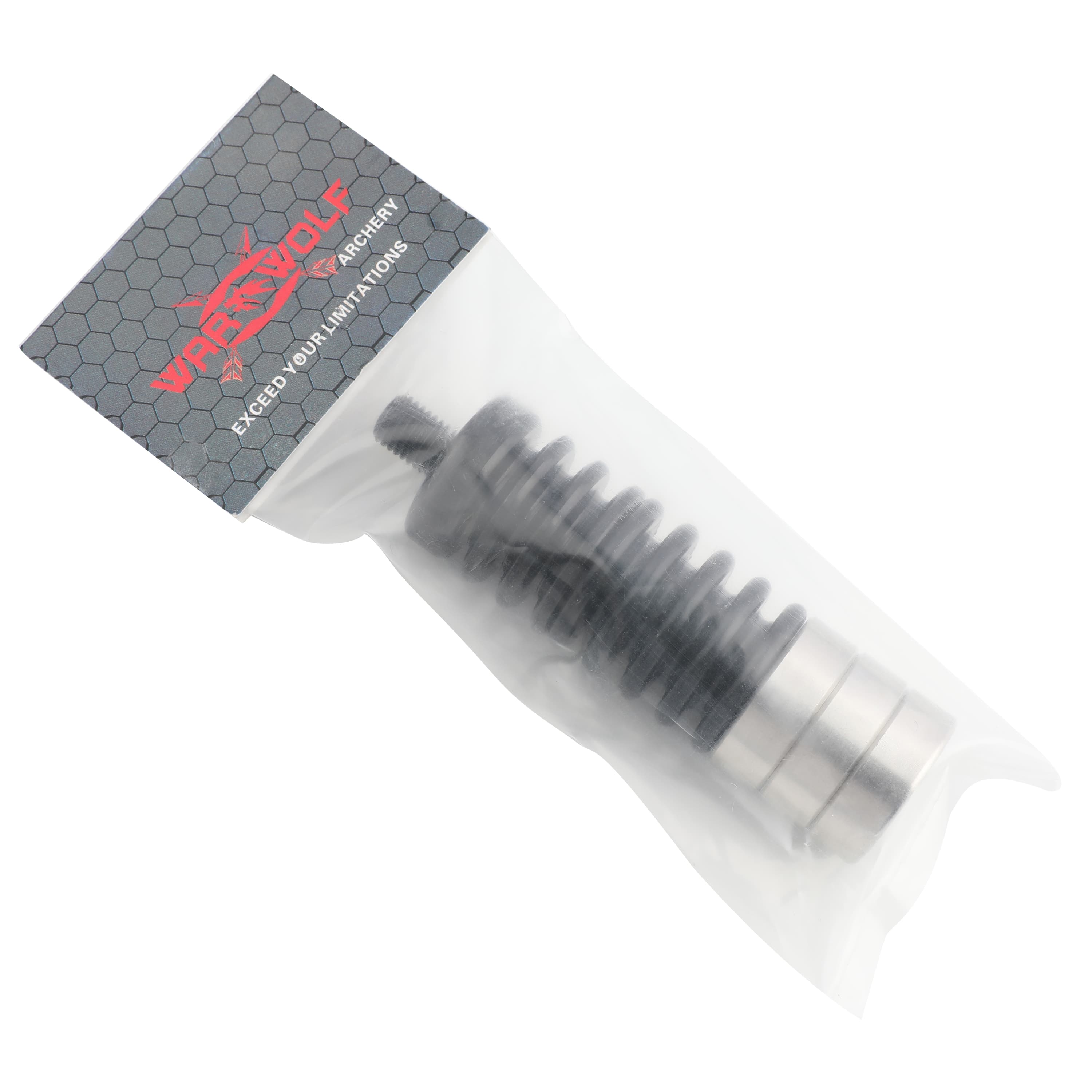WAR WOLF 3" Rubber Stainless Steel Bow Stabilizer & Riser Damper-CHN Archery