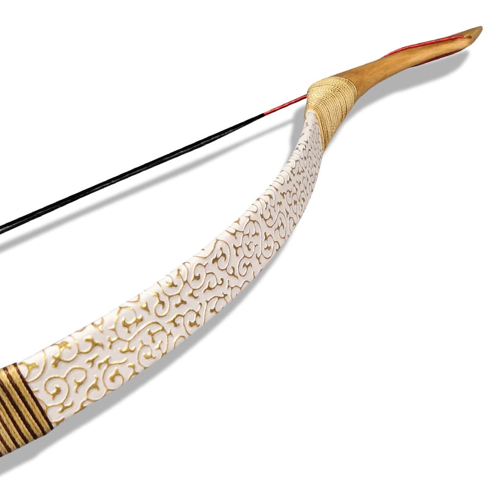 Traditional Wooden Mongolian Horsebow Kit 25–55lbs for Hunting