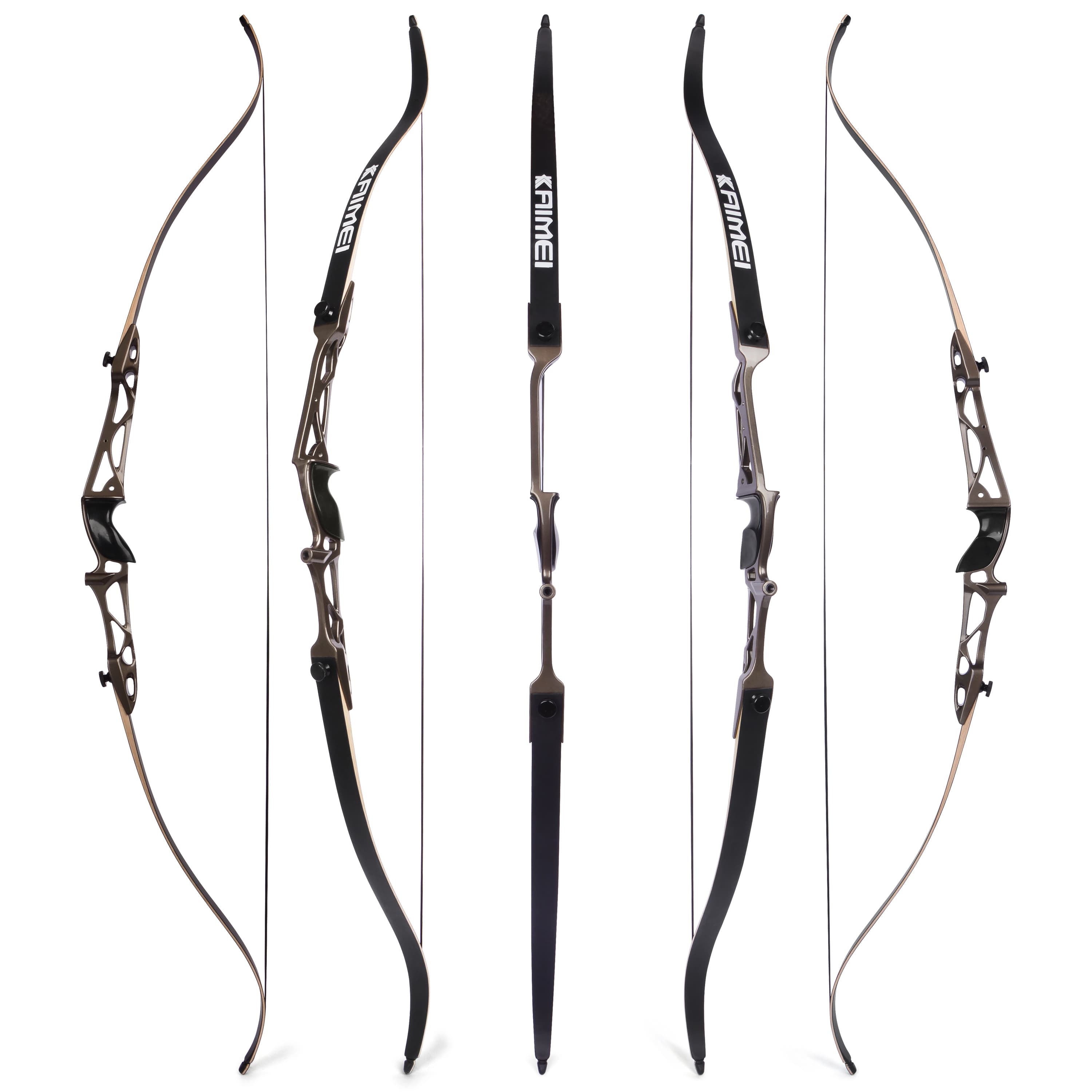 KAIMEI 66" 68" 70" Competition Recurve Bow Kit Target 12-40# @28"