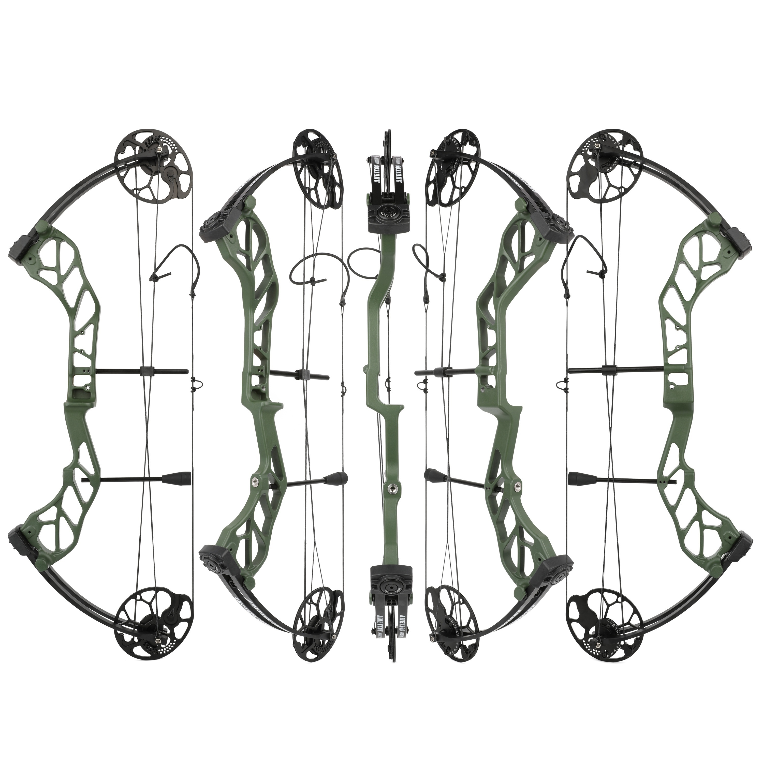 High-Performance Right-Handed Compound Bow Set - Durable Aluminum Alloy, 320 FPS, Adjustable Draw Weight 19-70 lbs, Camo Design for Hunting & Target Shooting