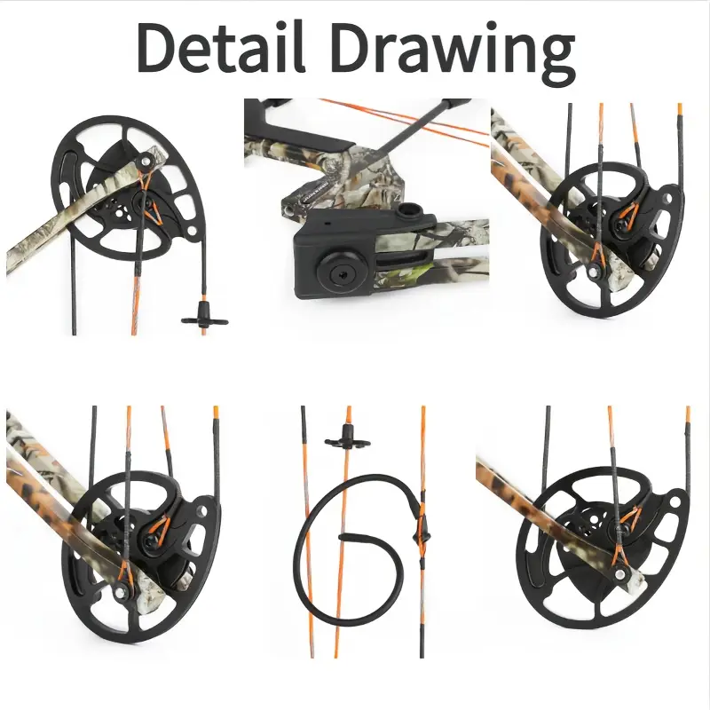 JUNXING M121A Compound Hunting Bow Archery Kit RH 0-70 lbs