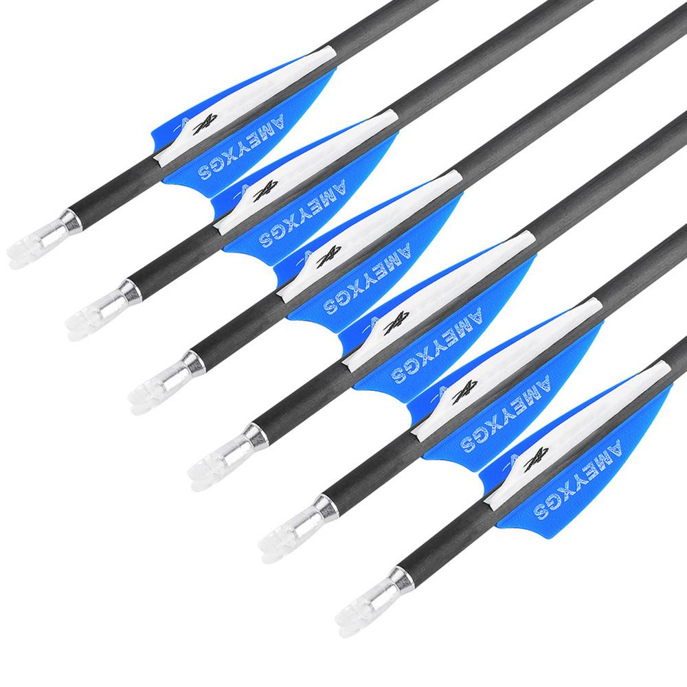 SHARROW 32" Carbon Arrows for Compund Bow Spine 500-1200 (12 Pack)