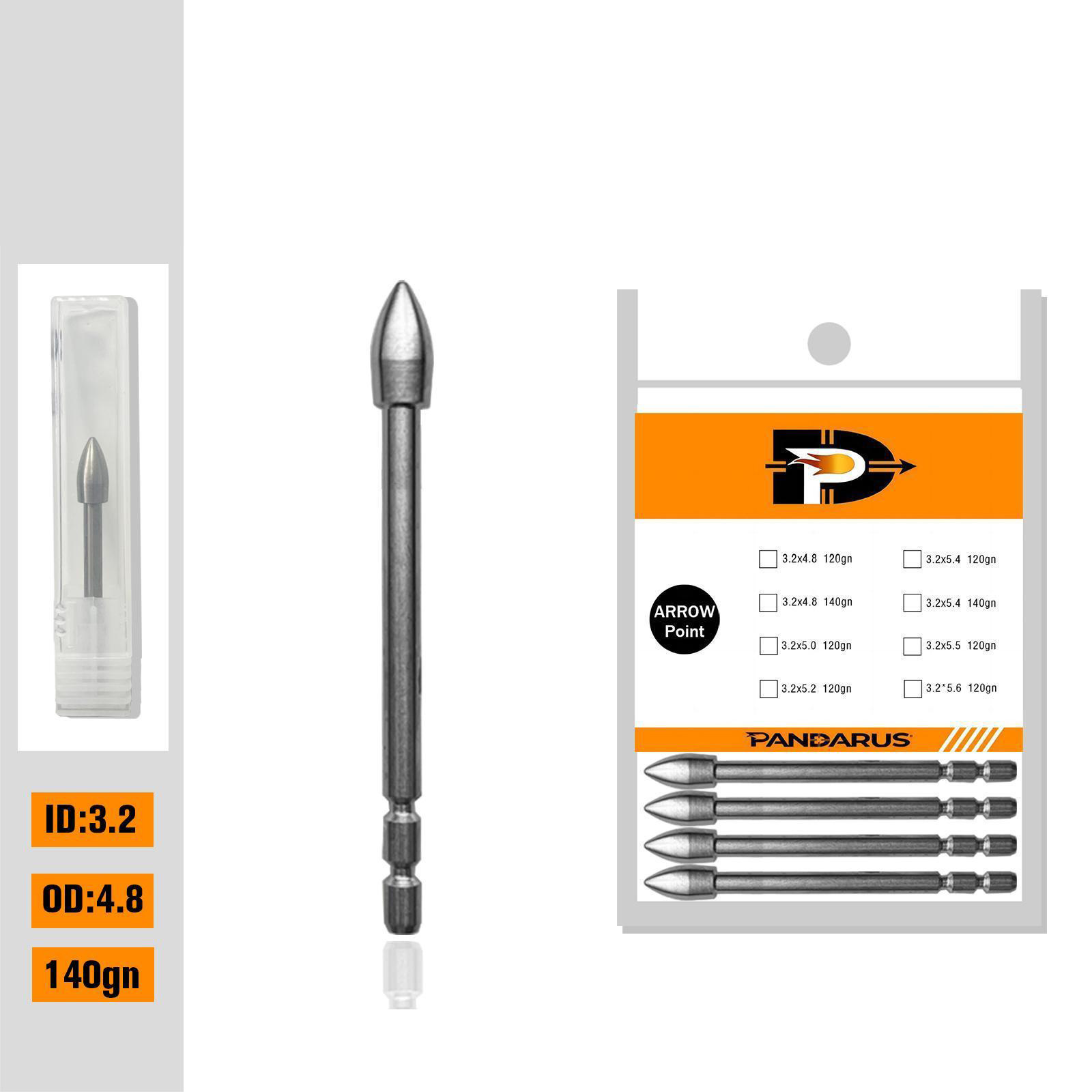 PANDARUS X10 Ballistic Tungsten Break-Off Points 120-140 gr. (12 Pack)