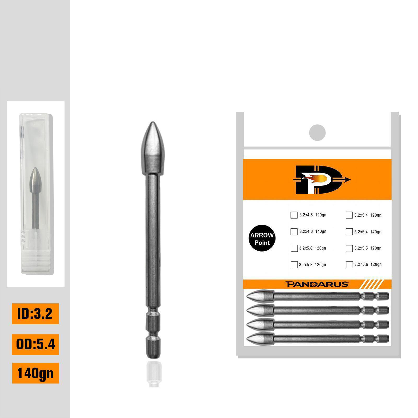 PANDARUS X10 Ballistic Tungsten Break-Off Points 120-140 gr. (12 Pack)