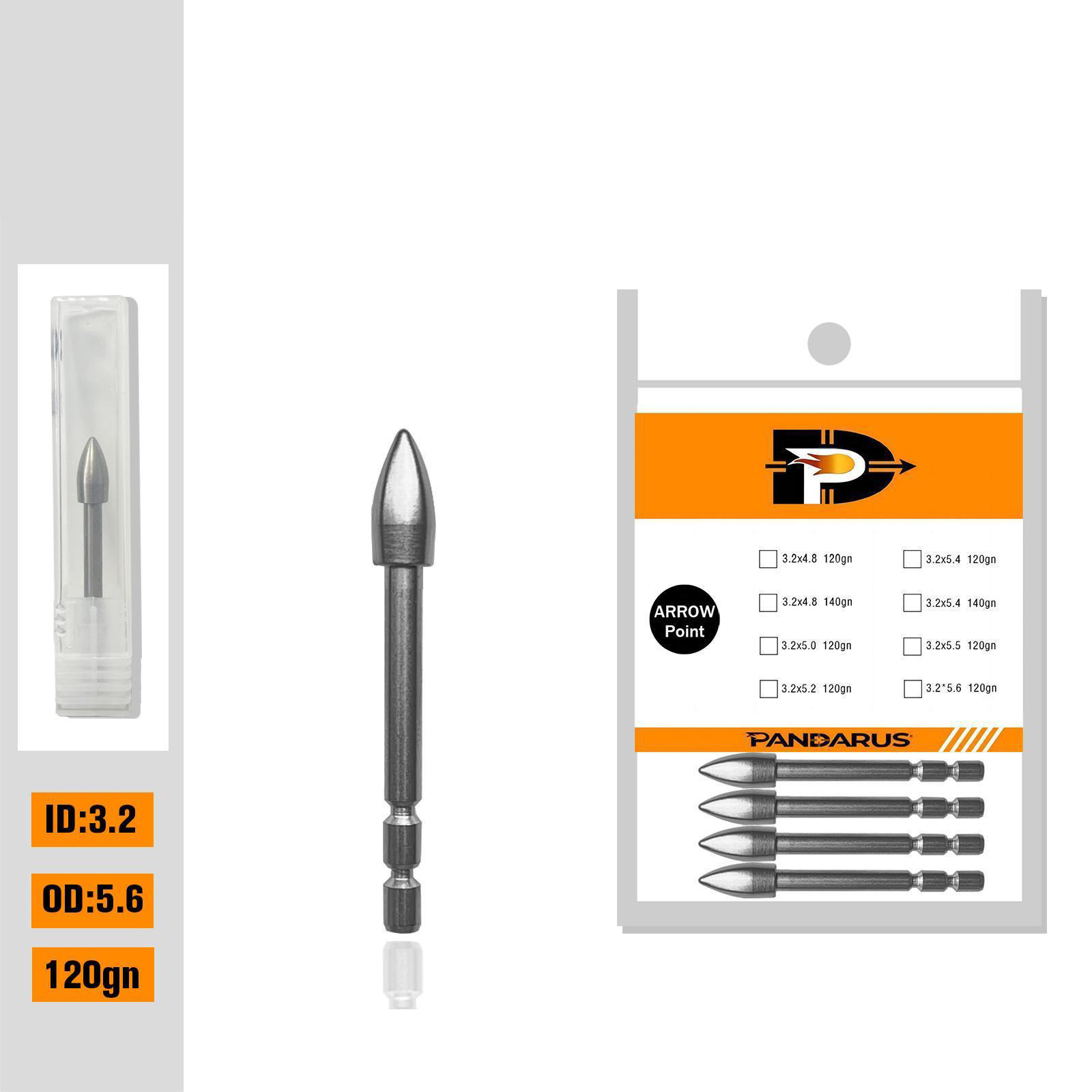 PANDARUS X10 Ballistic Tungsten Break-Off Points 120-140 gr. (12 Pack)