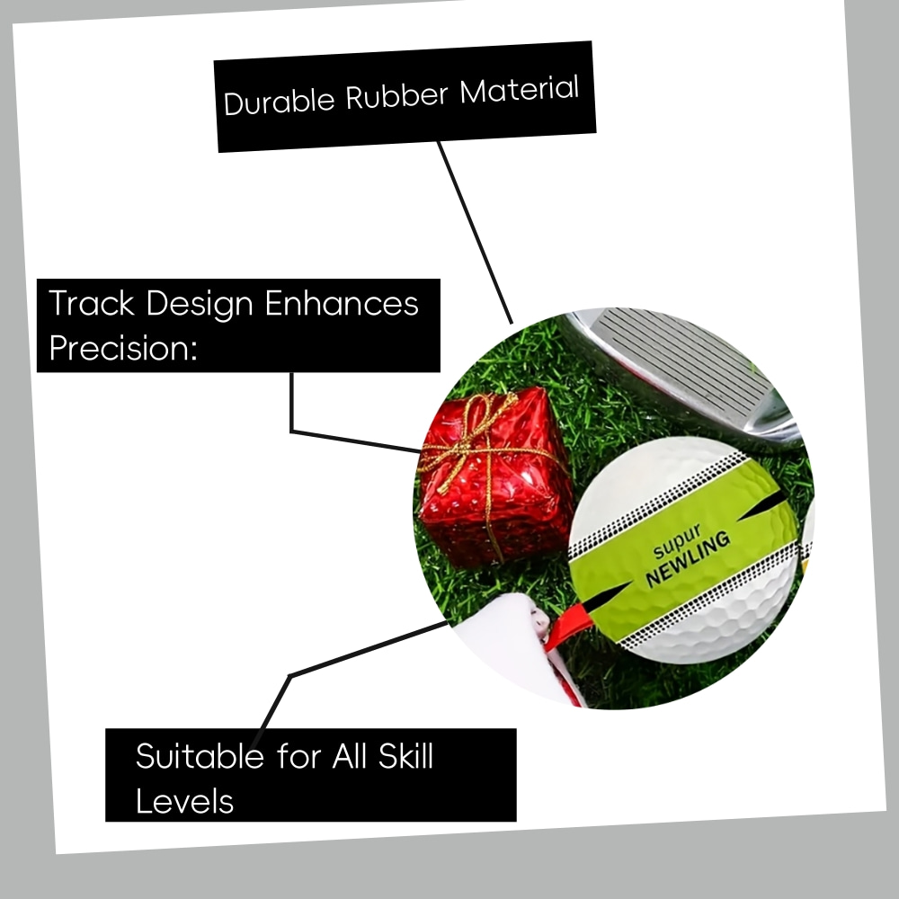 6PCS Rubber Golf Ball Practice Training Driving Range Indoor Outdoor 