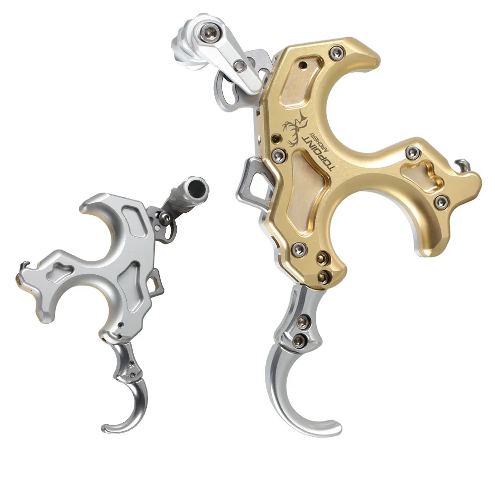 TOPOINT TP468 3 or 4 Finger Thumb Trigger Release Brass/Aluminum-CHN Archery