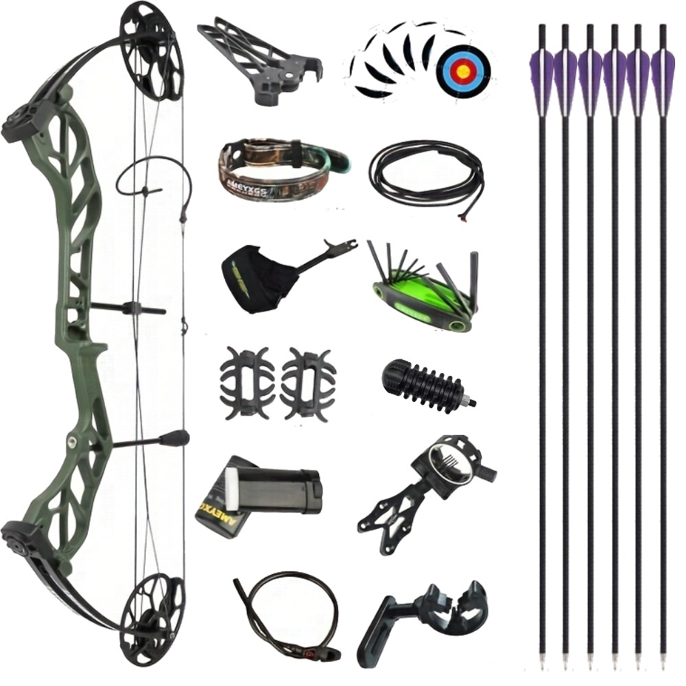 AMEYXGS E8 Compound Hunting Bow 31" Axle-to-Axle 30-70 lbs