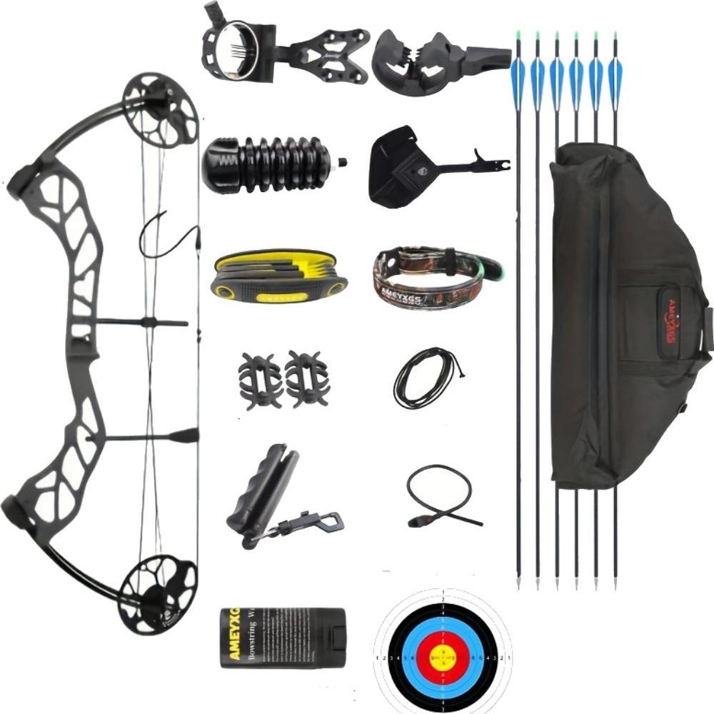 AMEYXGS E8 Hunting Compound Bow CNC Archery Kit 30-70 lbs