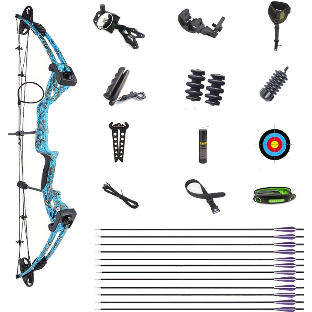 JUNXING BATTLESHIP Compound Bow Complete Hunting Bow Set 30-55 lbs