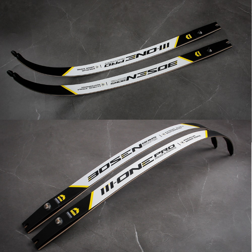 BOSEN M1 Beginner Intermediate Fiberglass/Wood ILF Recurve Limbs Medium