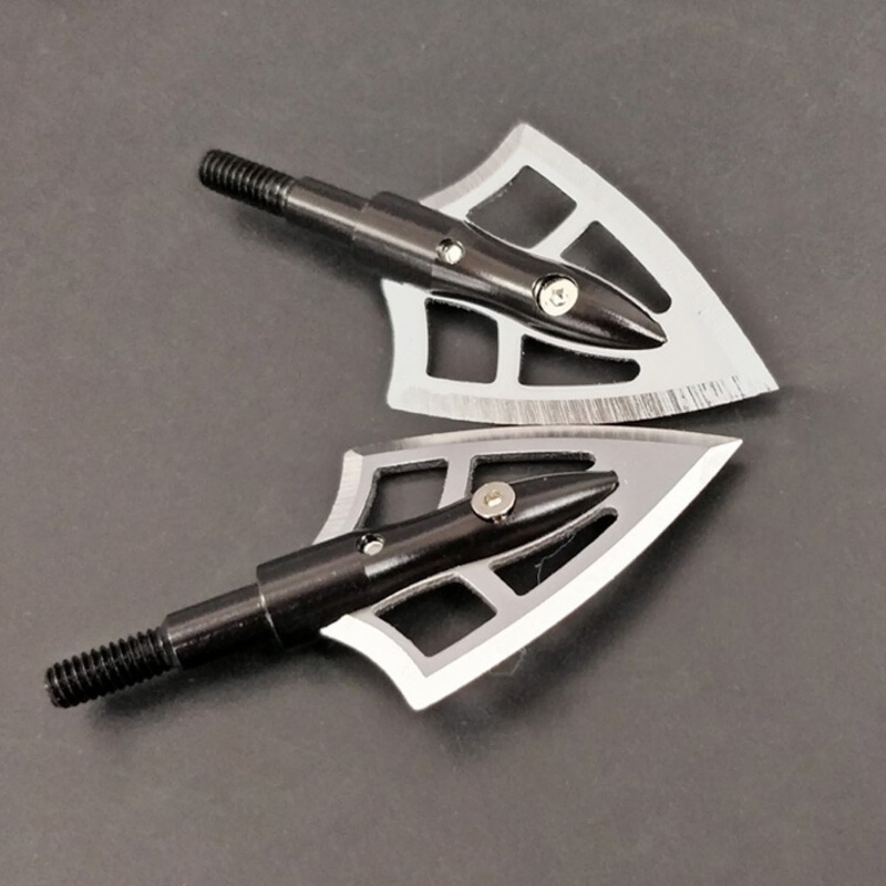 100 Grain Archery Broadheads 2-Blade Fixed Arrowheads In Point Broadheads Box