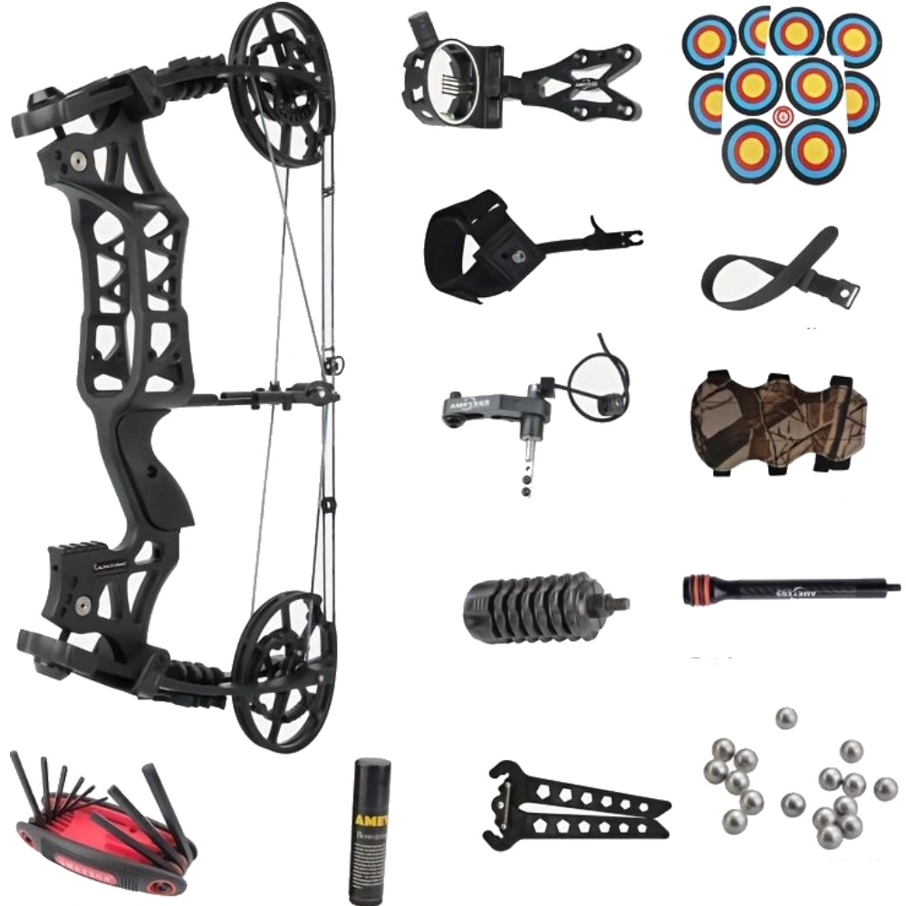 JUNIXNG M109EA Dual-use Compound Bow Hunting Bow Kit 40-70lbs