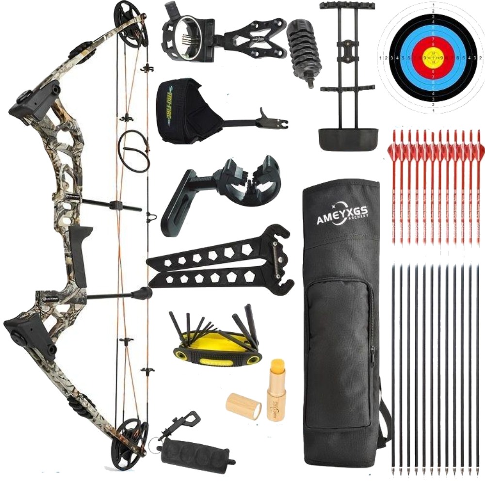 JUNXING M121A Compound Bow Hunting Bow Complete Package 0-70 lbs
