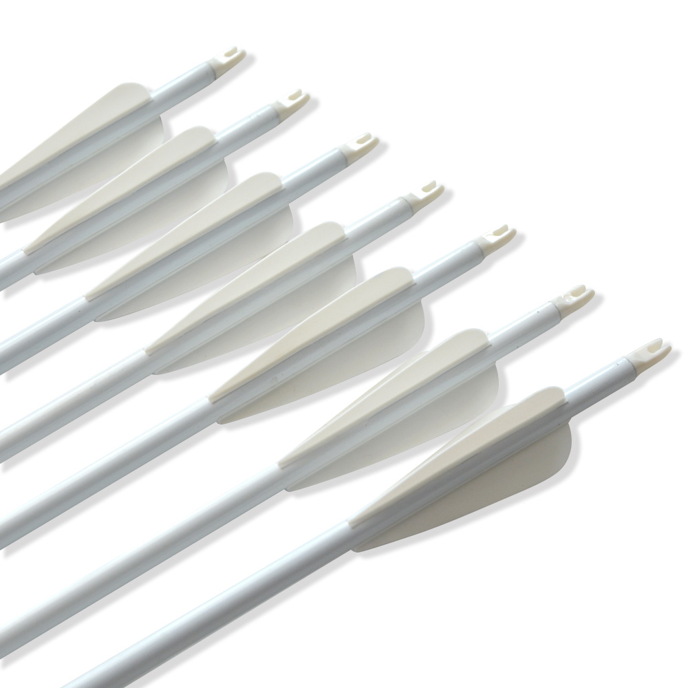 30" Archery Carbon Arrows Spine 500 Compound Bow Arrows(12 Pack)