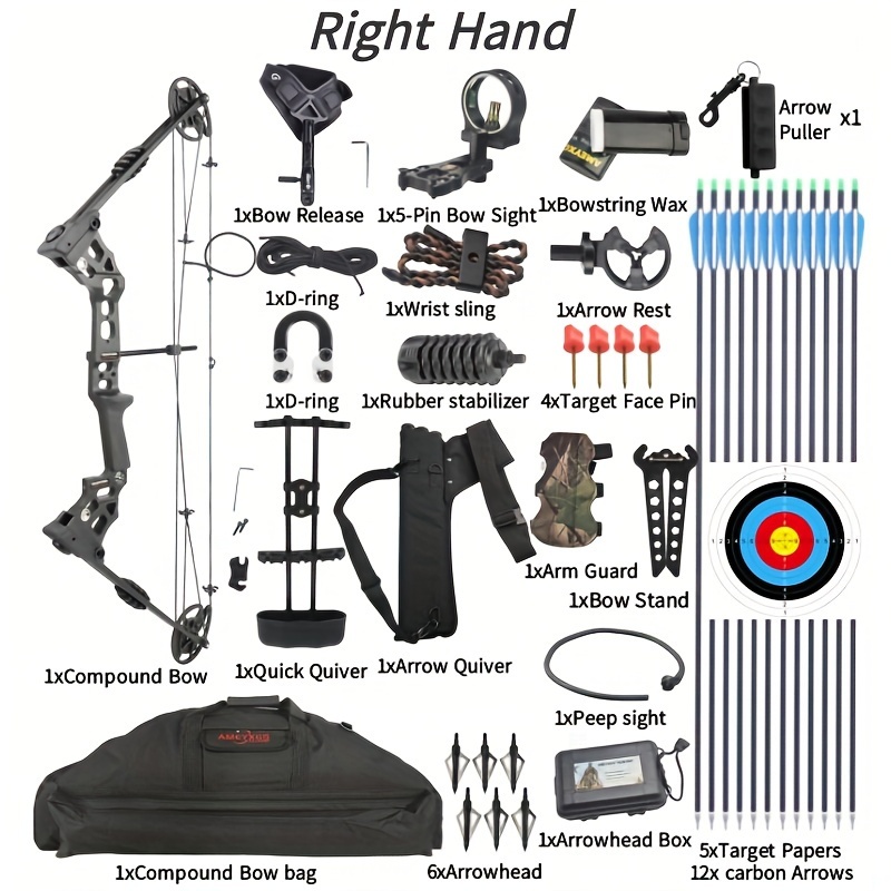 JUNXING Dragon X8 Compound Bow Adjustable 20-70 lbs Hunting Bow