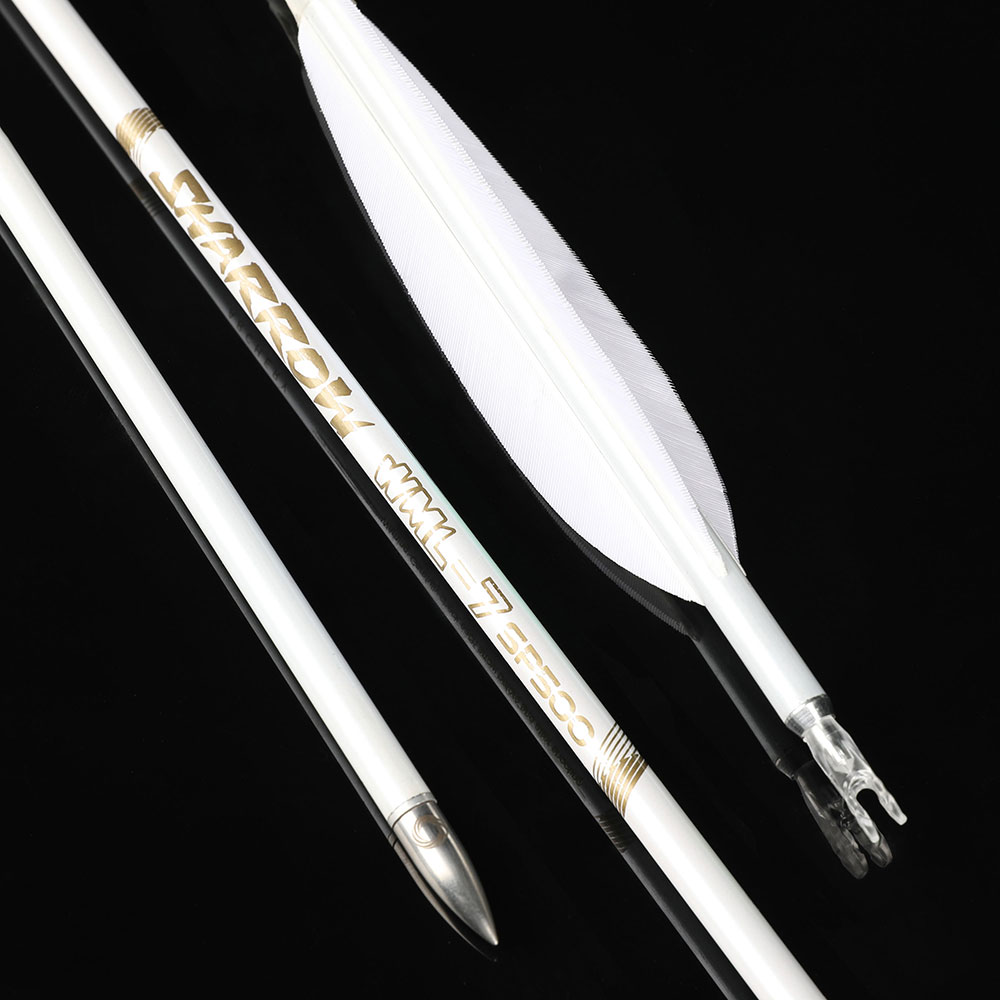 SHARROW WML 32" Target Feather Carbon Arrow SP 400-800 (12 Pack)