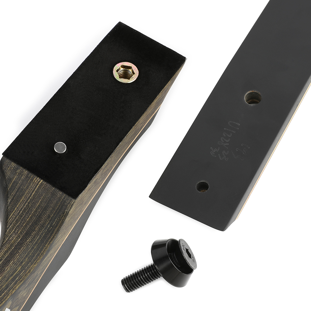 AMEYXGS 62" Reverse Wooden Takedown Recurve Bow 20-55 lbs