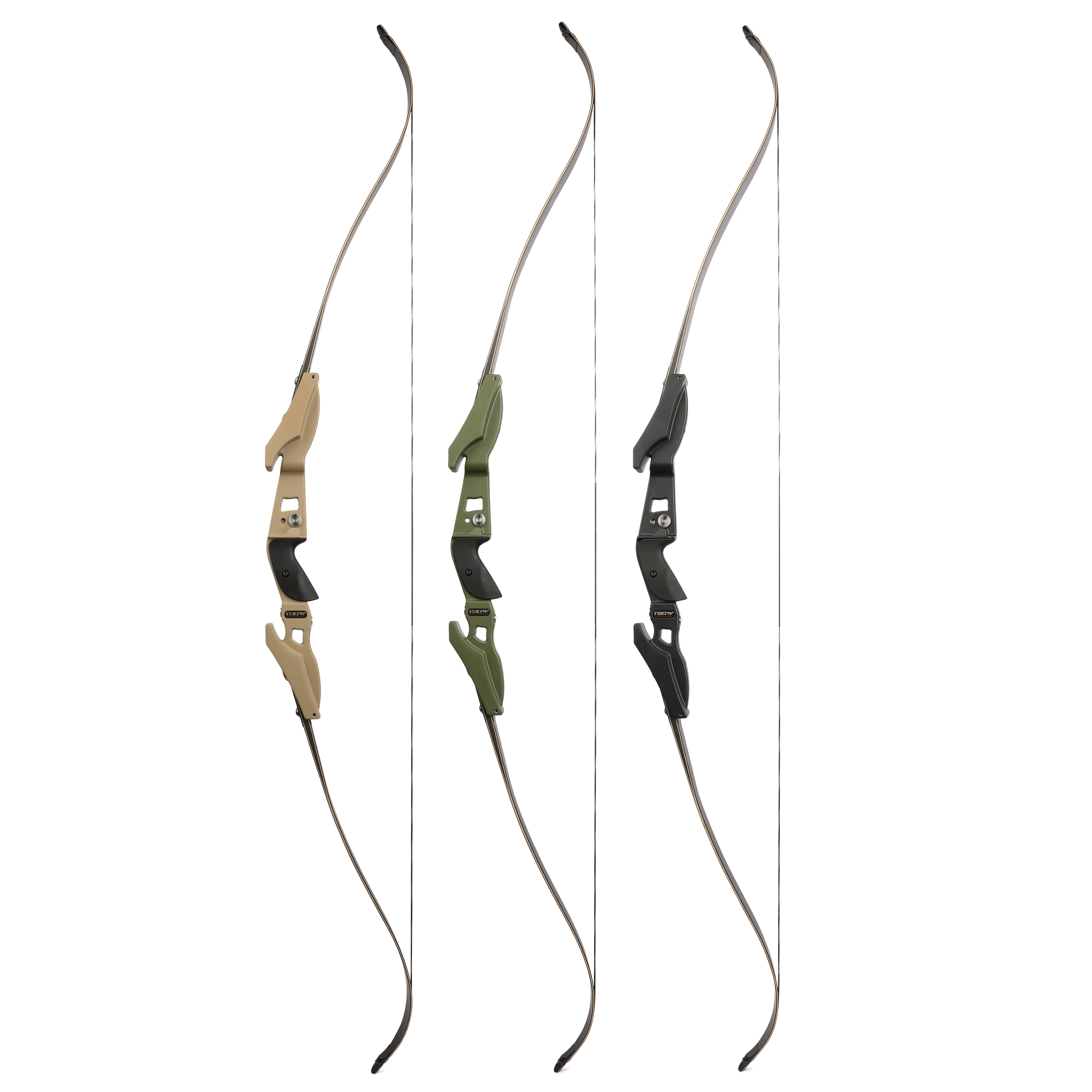 TBOW B3 62" Barebow ILF Recurve Weight Forward Design 25-60 lbs
