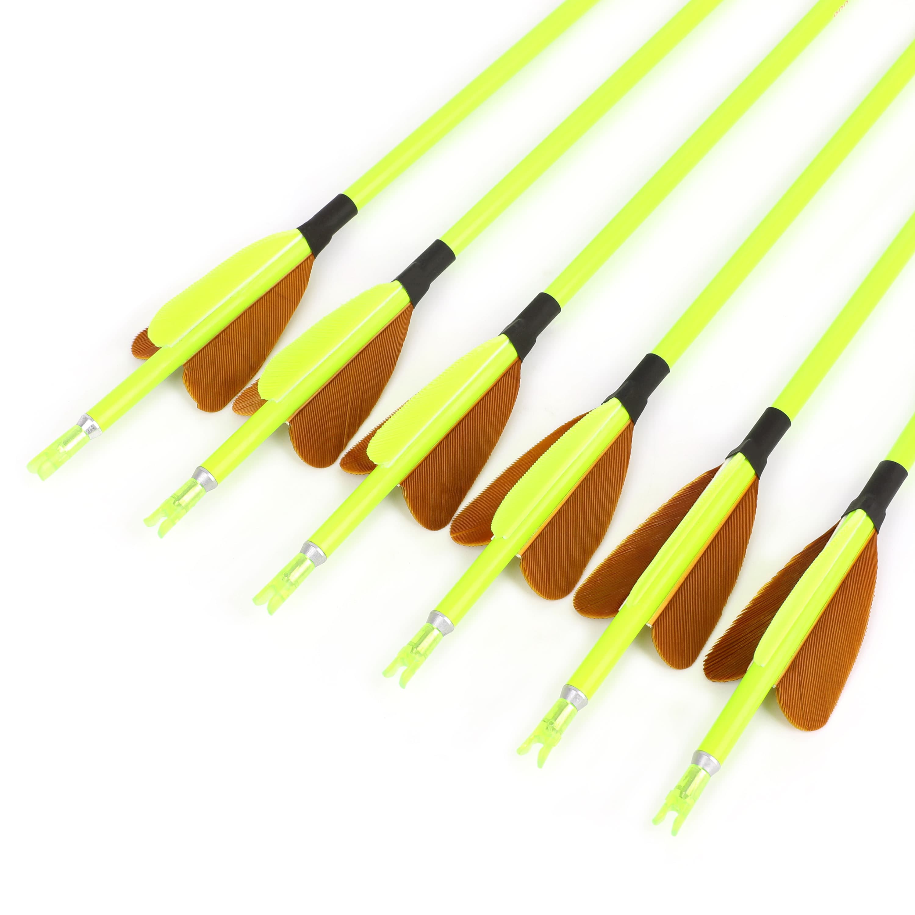 SHARROW 32" Hunting Carbon Arrows with Turkey Feather Shooting