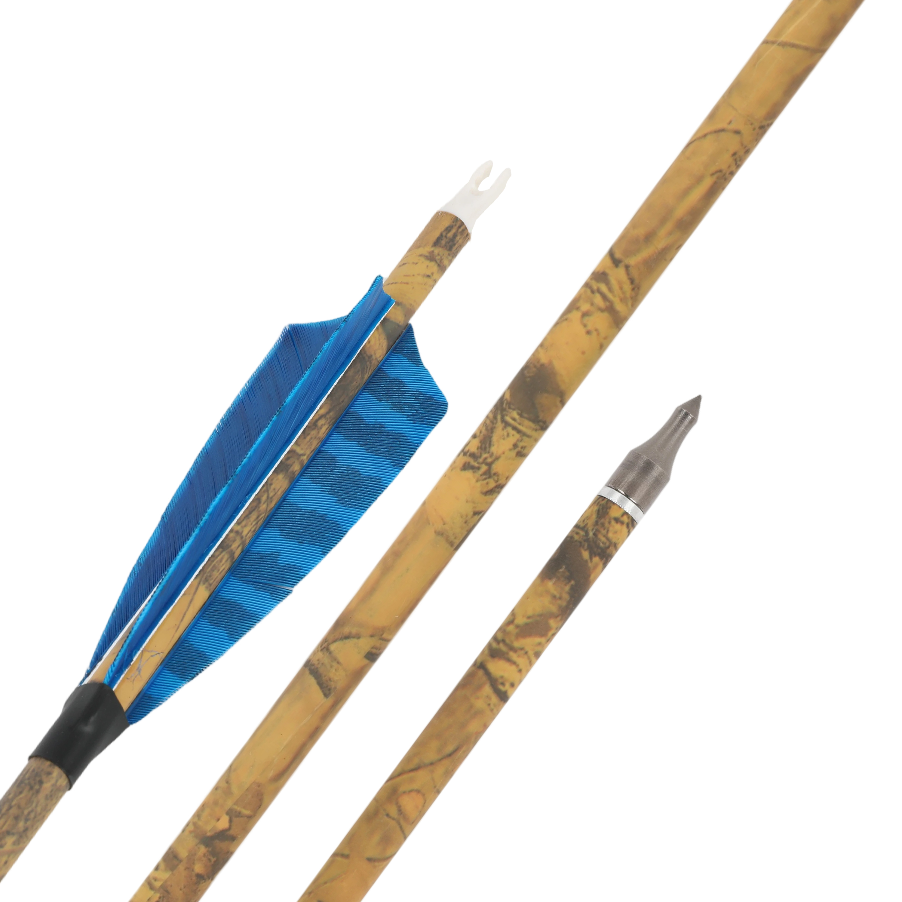 Carbon Hybrid Arrows, Spine 500, 100 Grain Tips for Archery