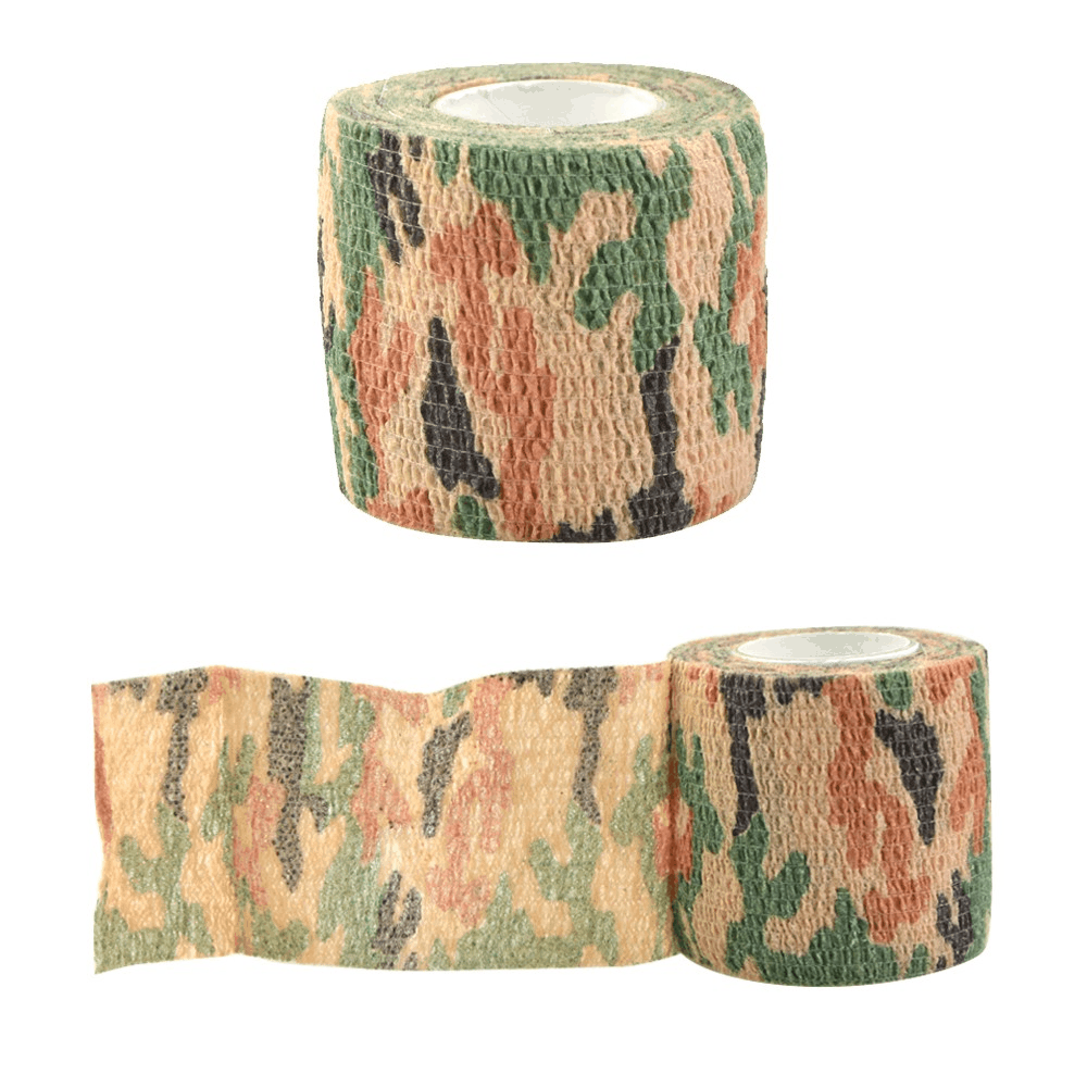 Camo Tape Self-Adhesive Wrap for Archery & Shooting Gear (3 Rolls)