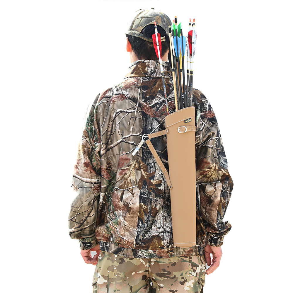 AMEYXGS Traditional Side Quiver Leather Arrow Quiver RH/LH