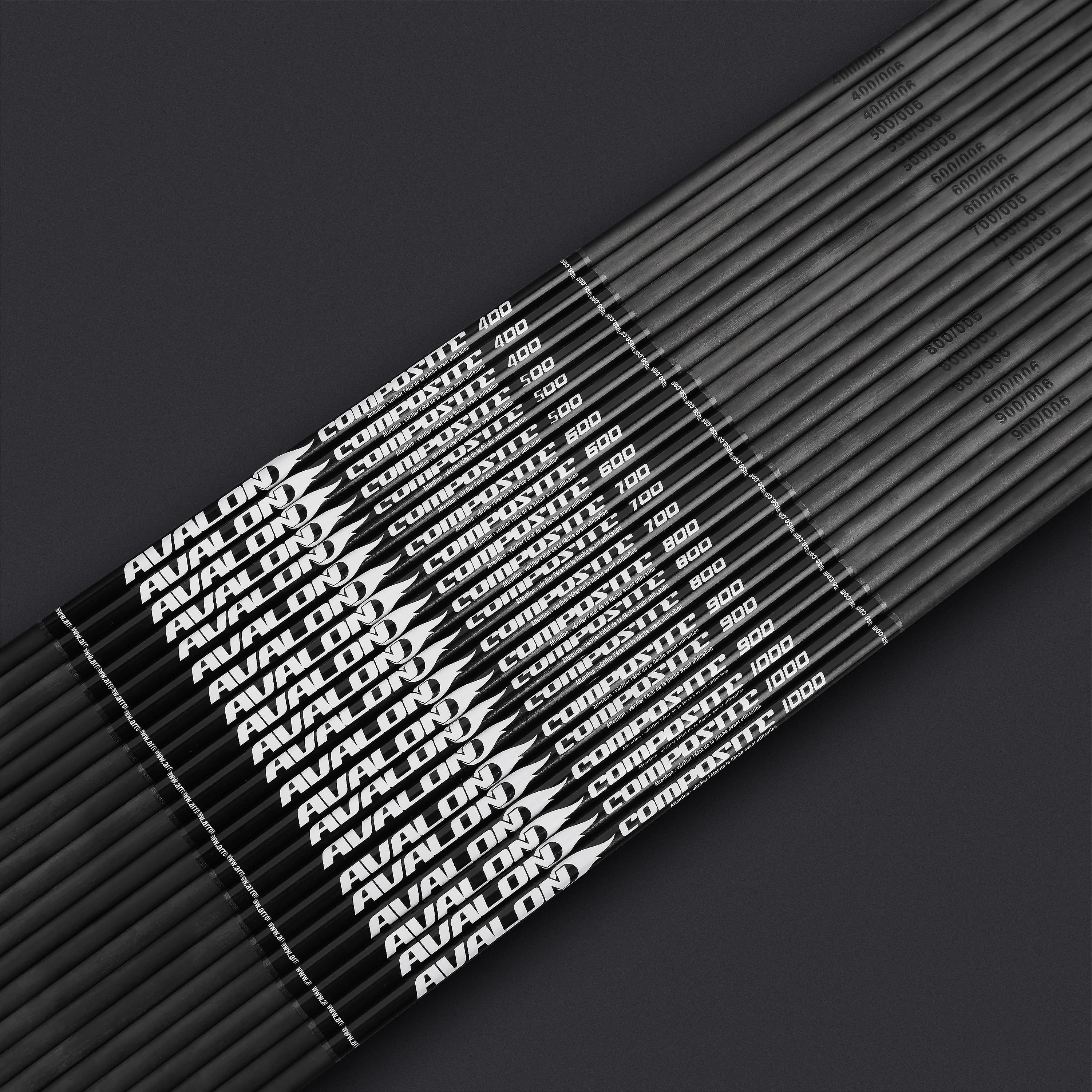 AVALON 4.2 mm/.166" Carbon Shafts SP 500-1000 (12 Pack)-CHN Archery