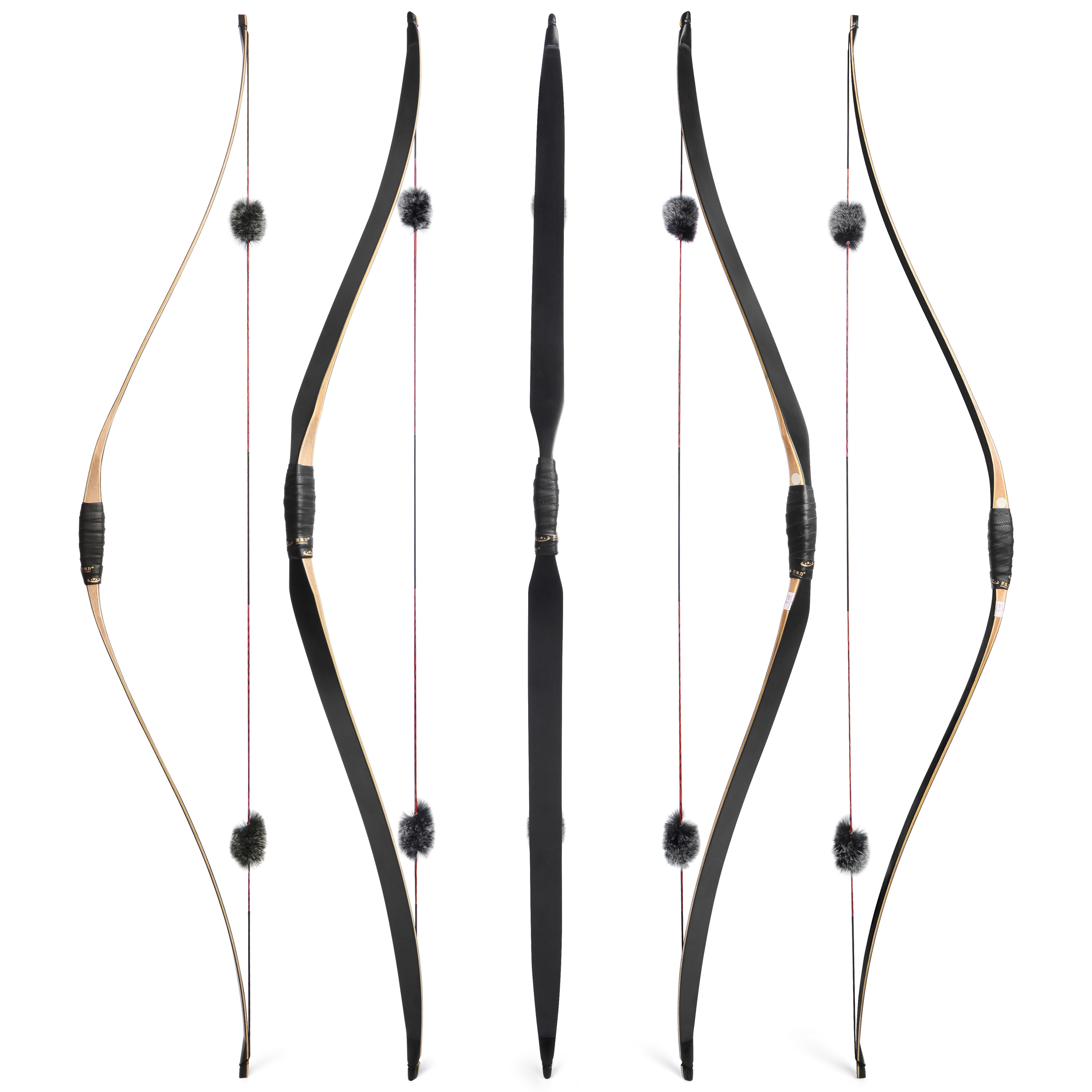 58" Traditional Longbow Handmade Archery Long Bow 15-50# @28"-CHN Archery