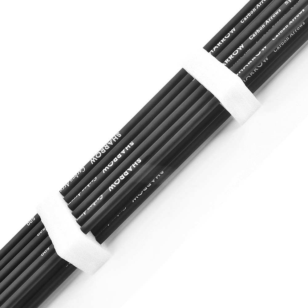 SHARROW 30" Feather Fletched Carbon Arrows Spine 500 (12 Pack)